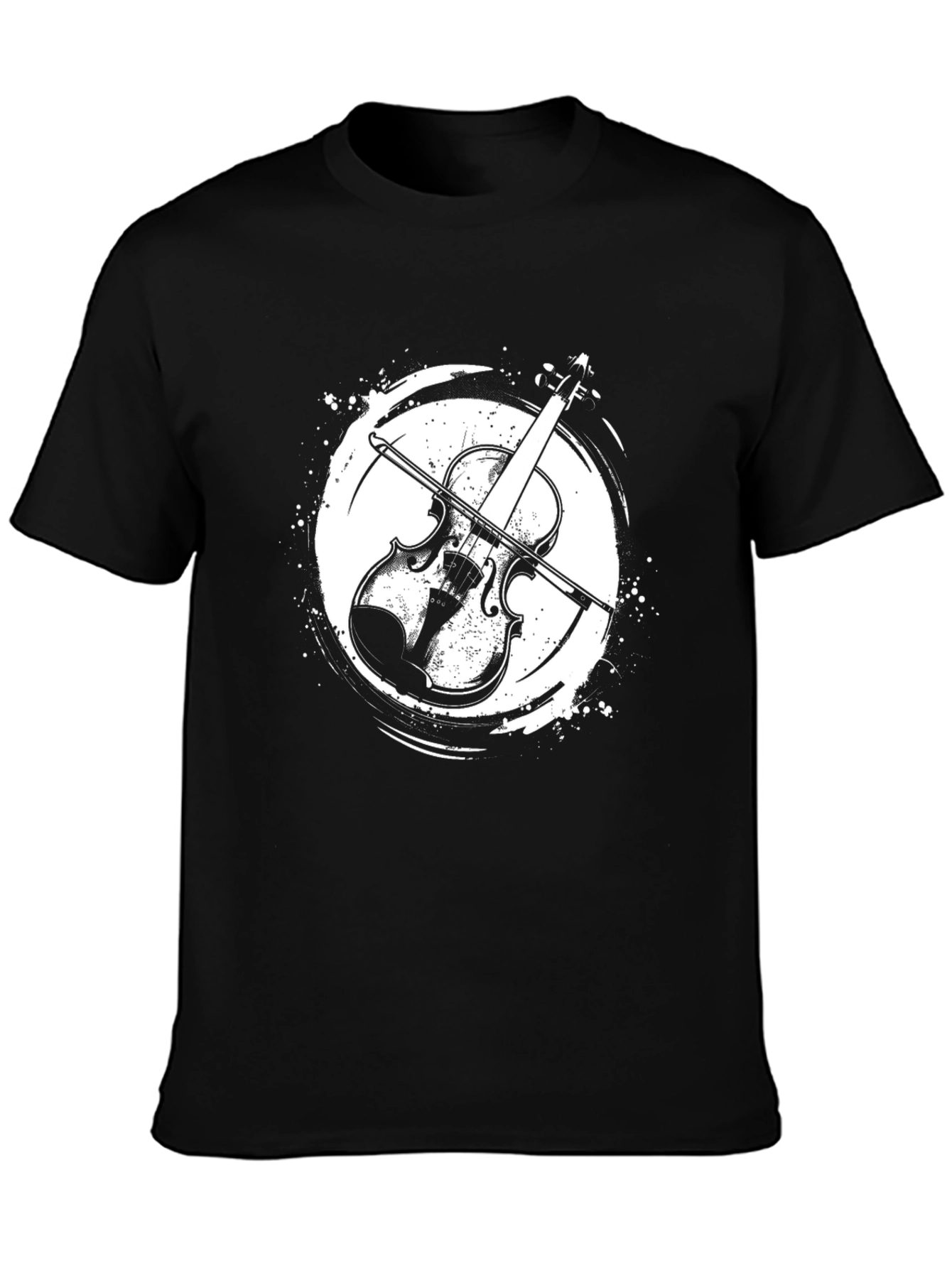 Violin Graphic Tee - Musical Instrument T-Shirt