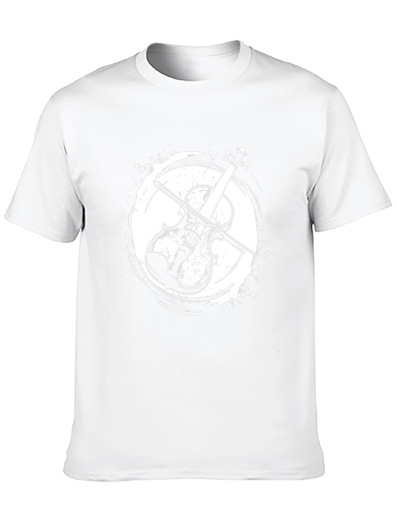 Violin Graphic Tee - Musical Instrument T-Shirt