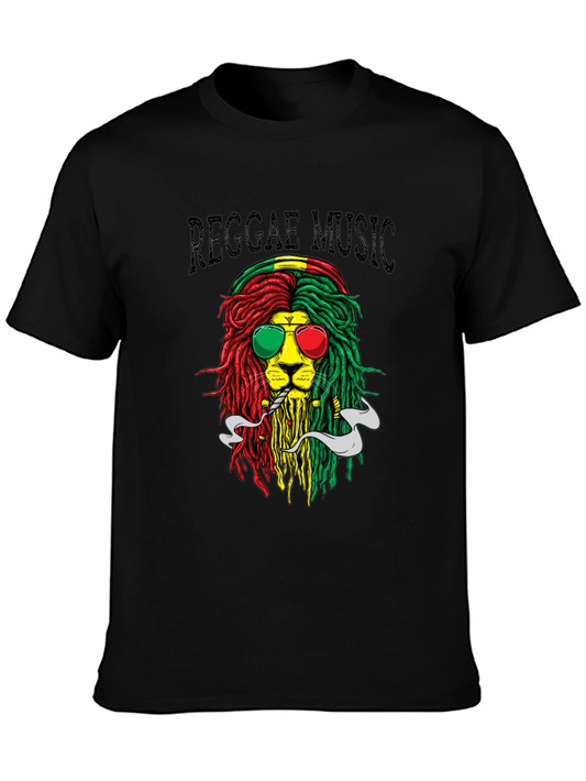 Reggae Lion Graphic T-Shirt
