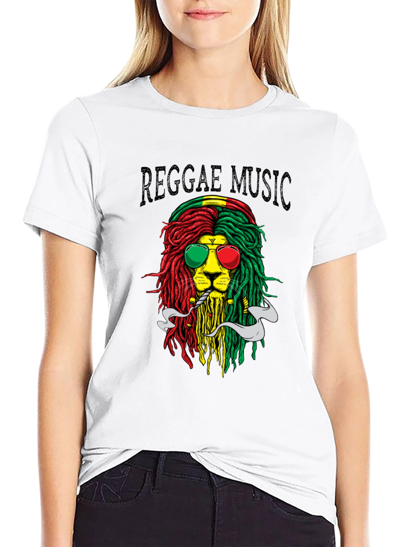 Reggae Lion Graphic T-Shirt