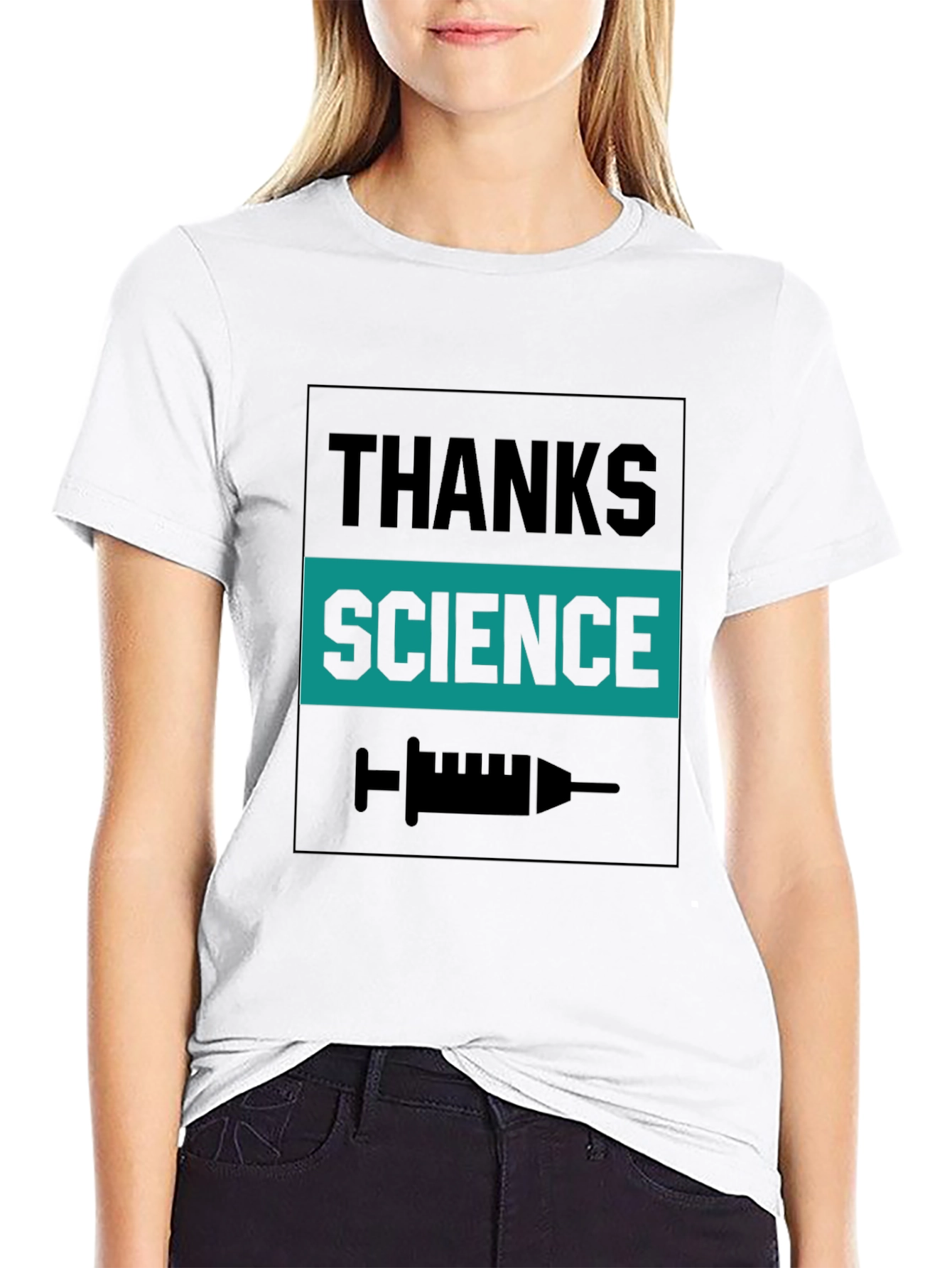 Thanks Science Black Graphic Tee