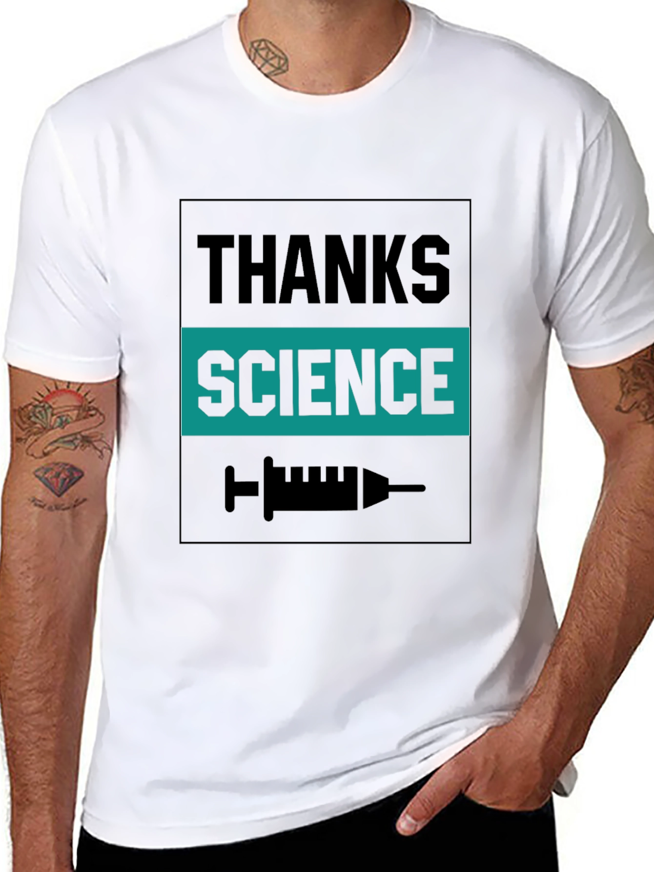 Thanks Science Black Graphic Tee