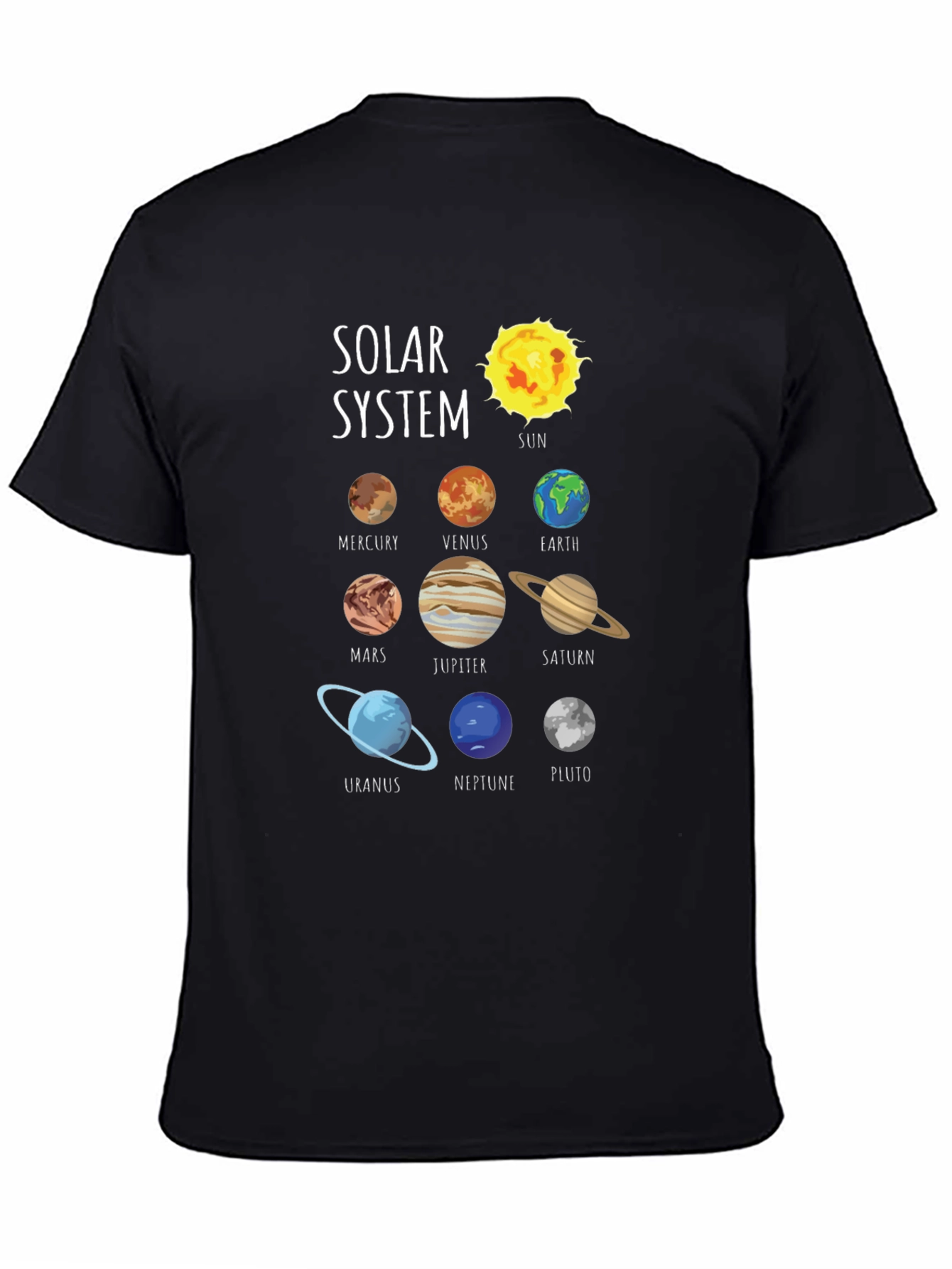 Solar System Planets Graphic T-Shirt