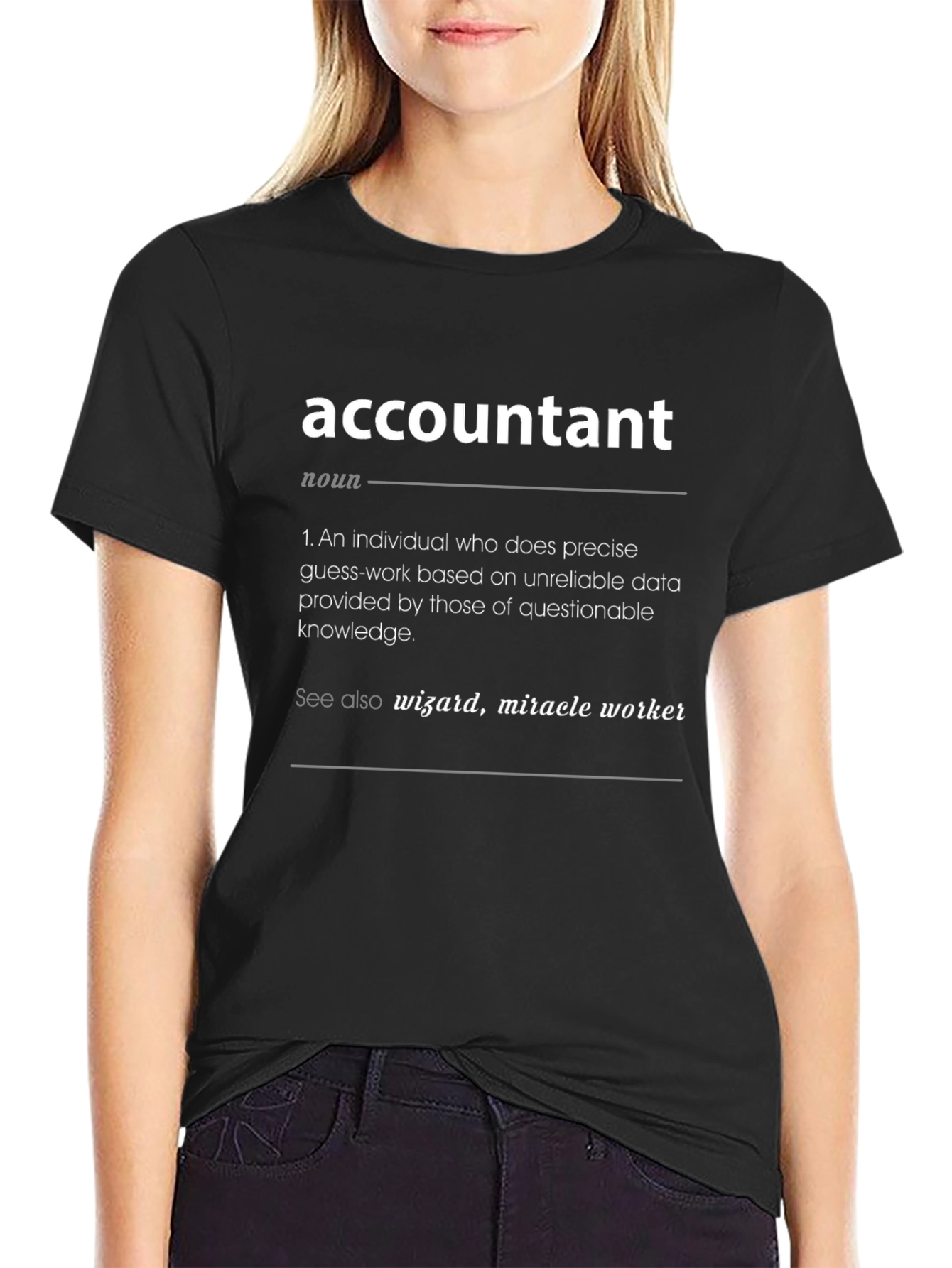 Accountant Definition T-Shirt - Novelty Job Humor Tee