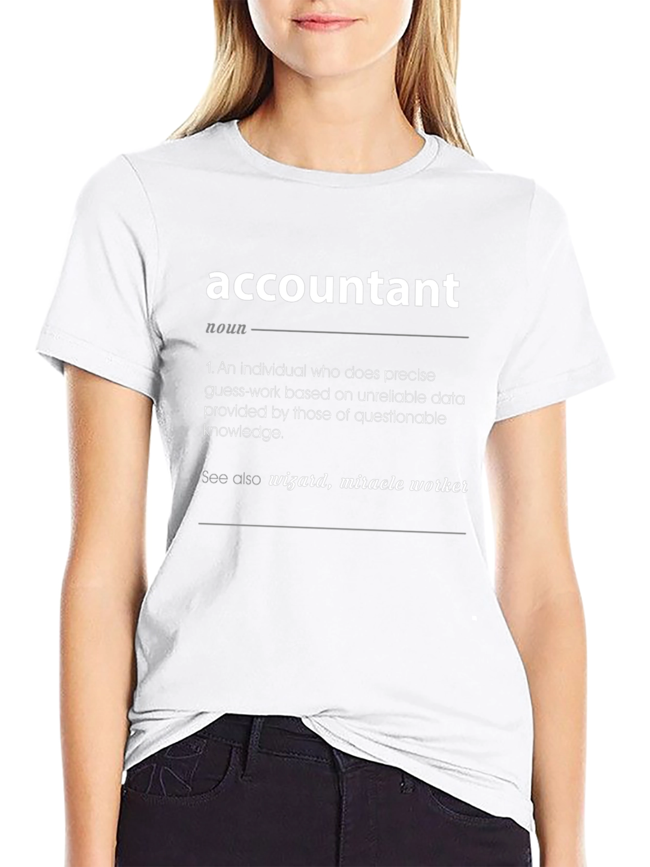 Accountant Definition T-Shirt - Novelty Job Humor Tee