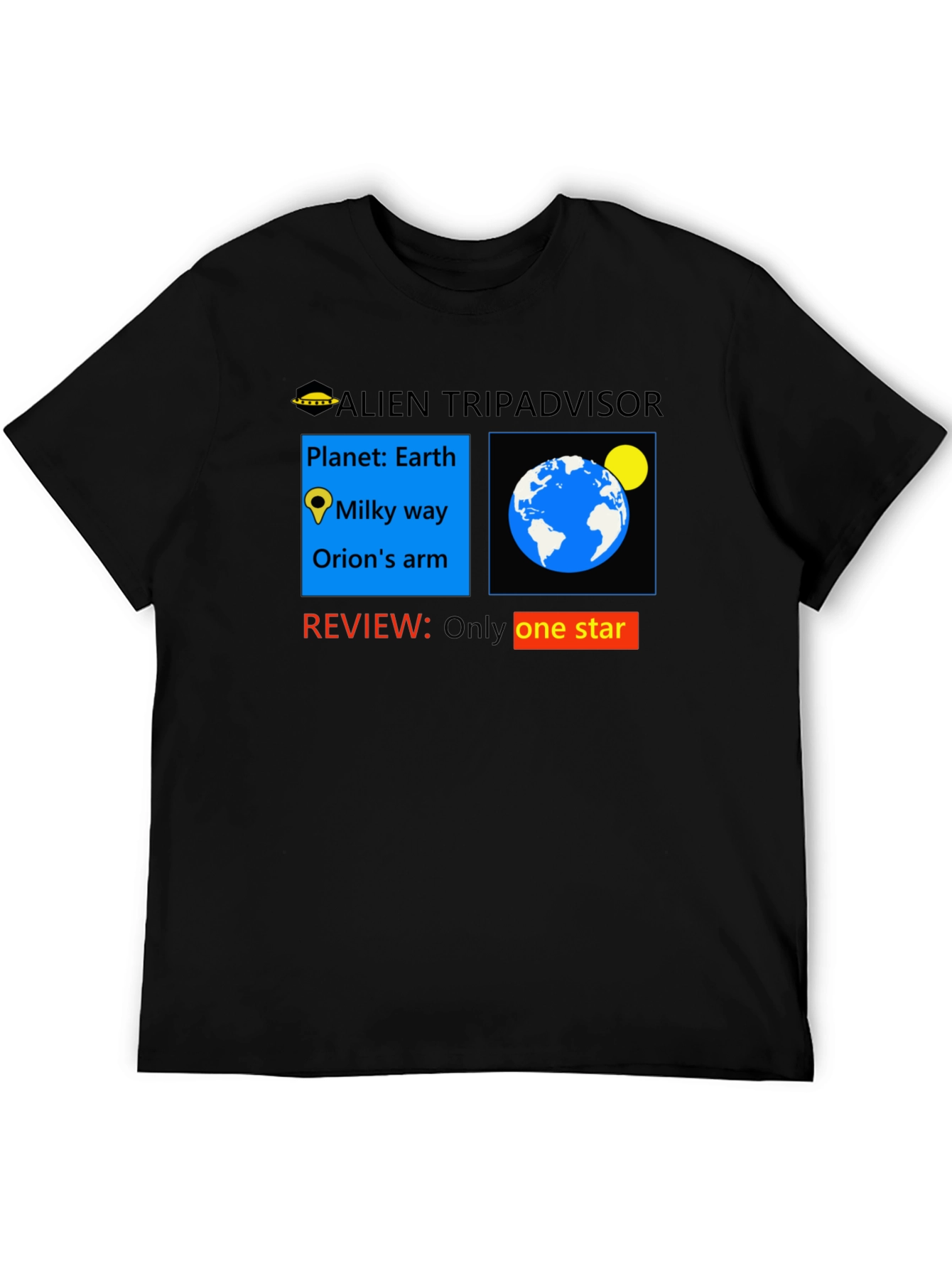 Alien Tripadvisor One-Star Review T-Shirt