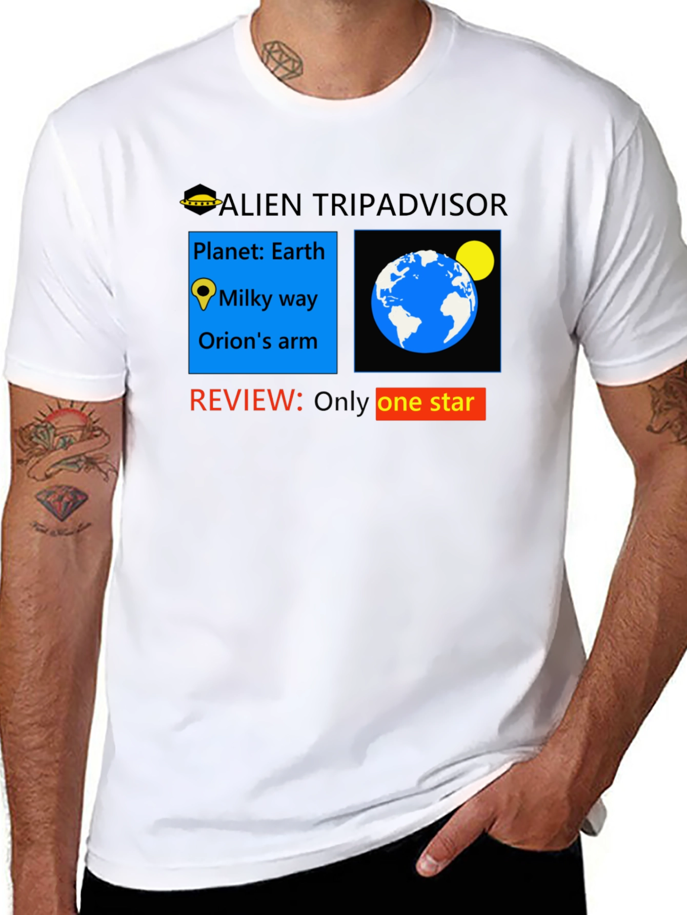 Alien Tripadvisor One-Star Review T-Shirt