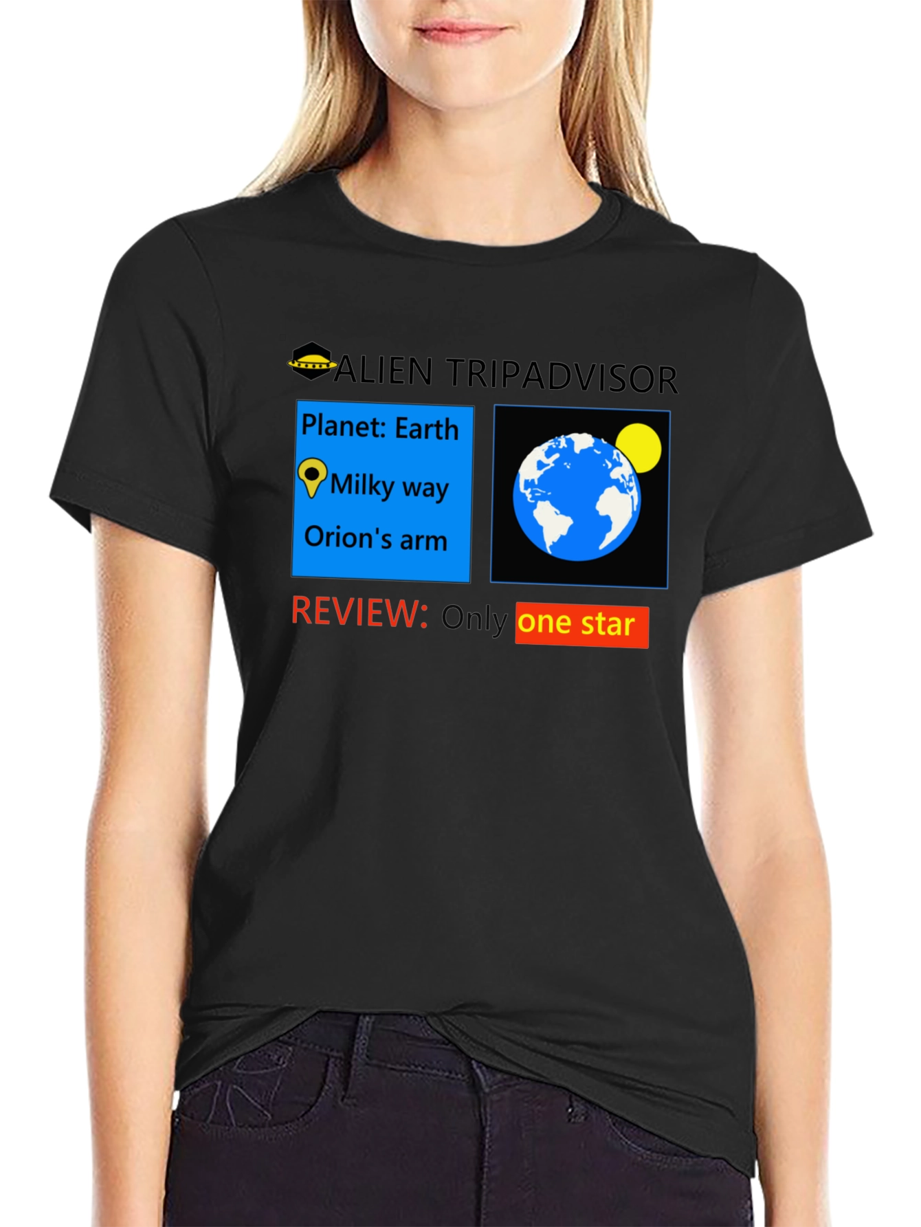 Alien Tripadvisor One-Star Review T-Shirt