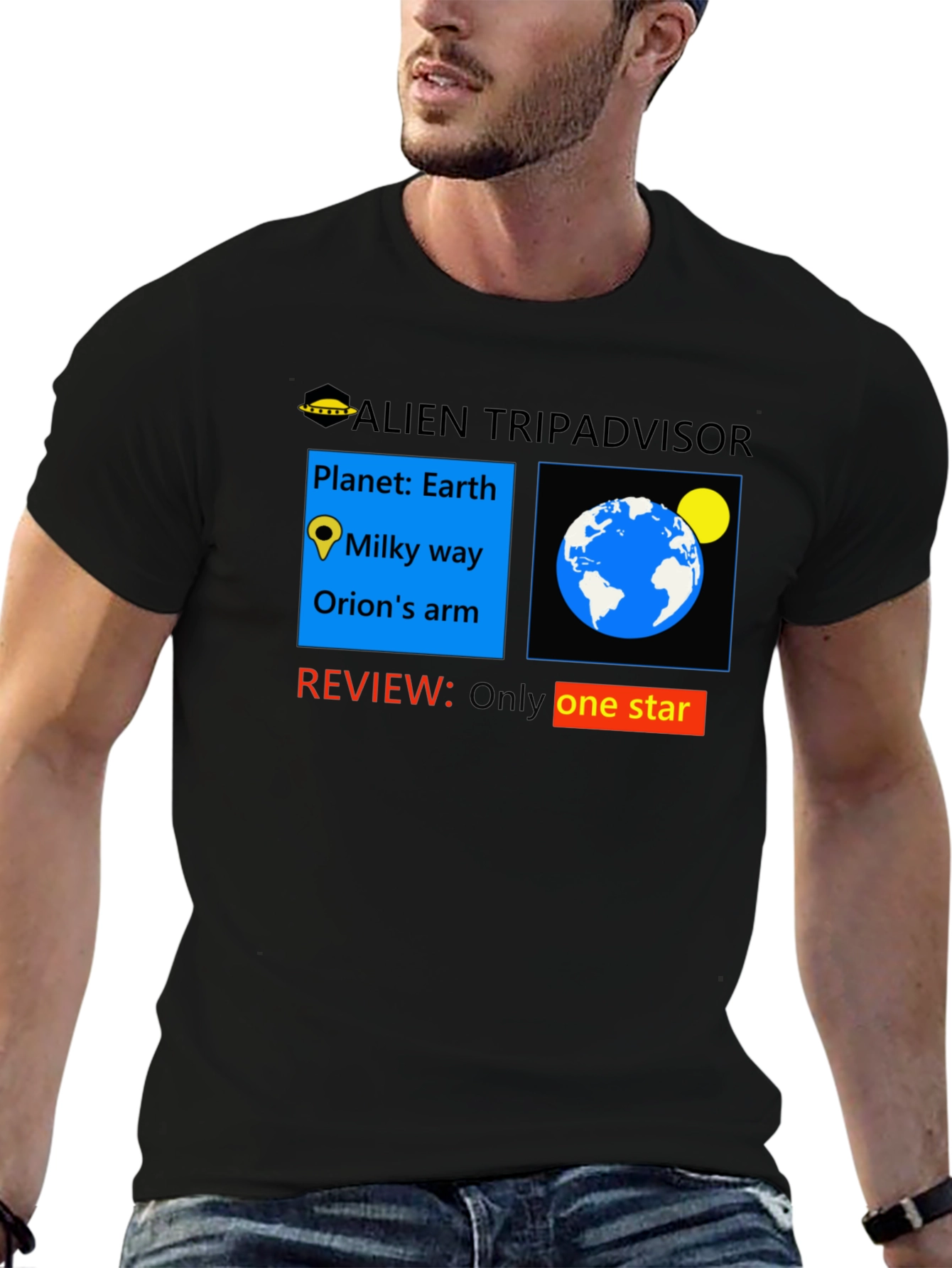 Alien Tripadvisor One-Star Review T-Shirt