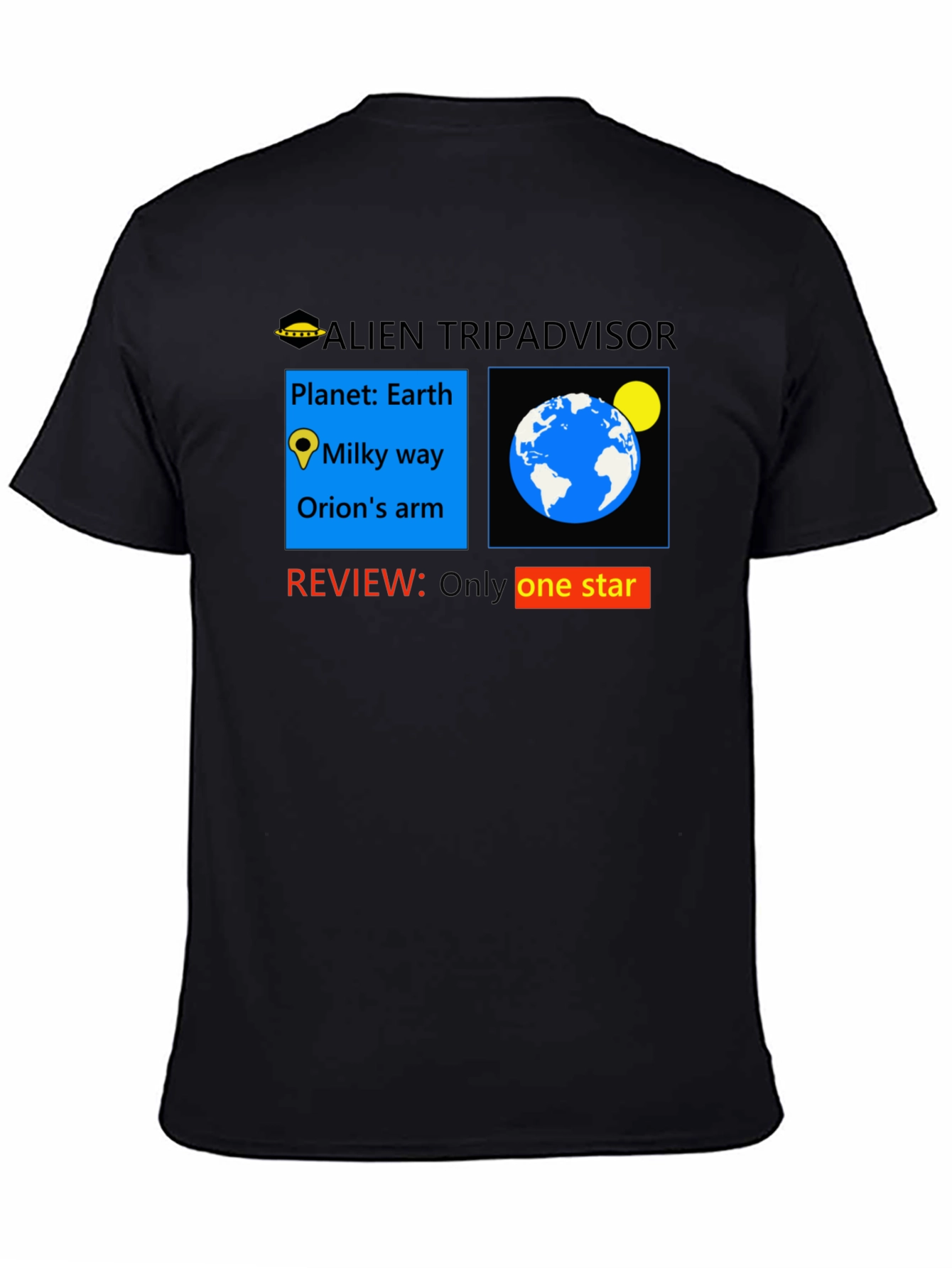 Alien Tripadvisor One-Star Review T-Shirt