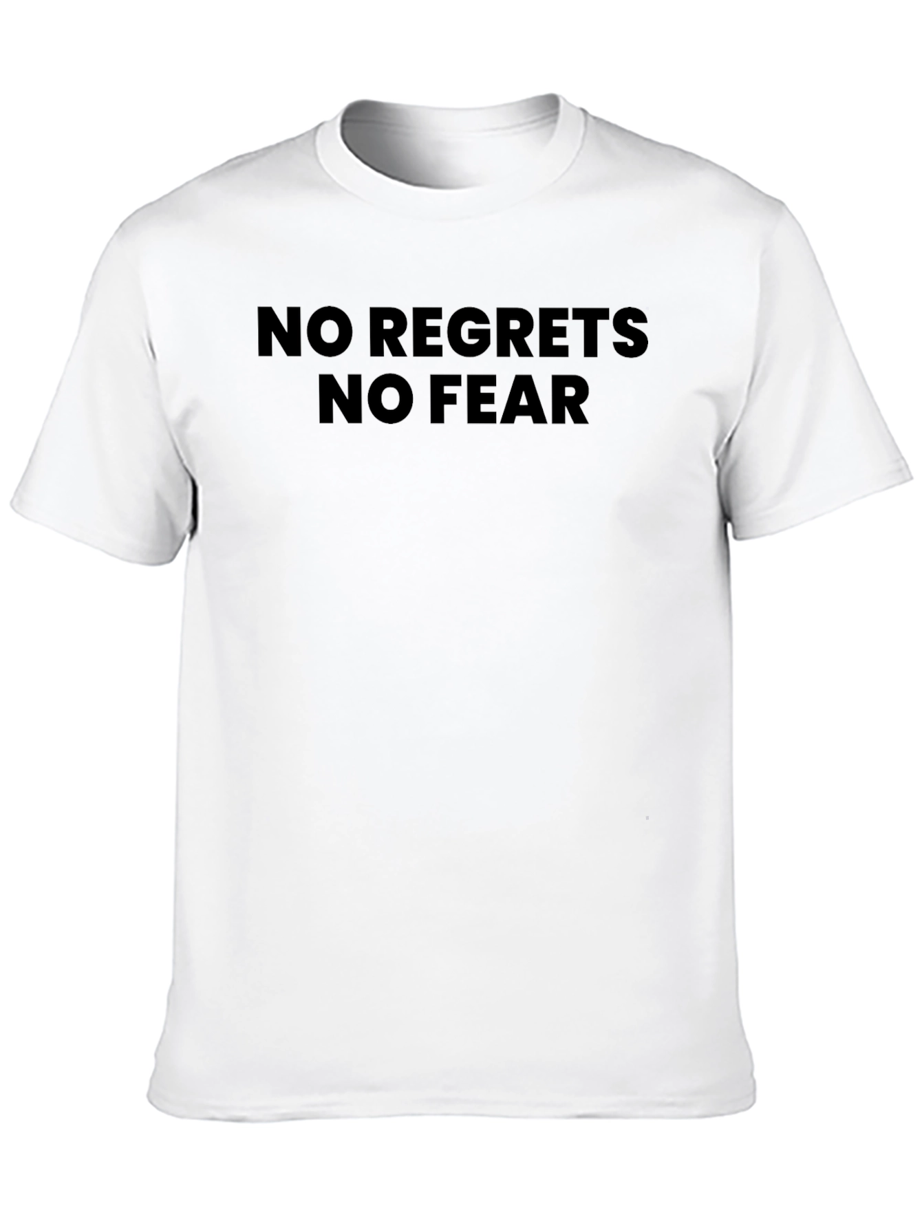 No Regrets No Fear Black T-Shirt