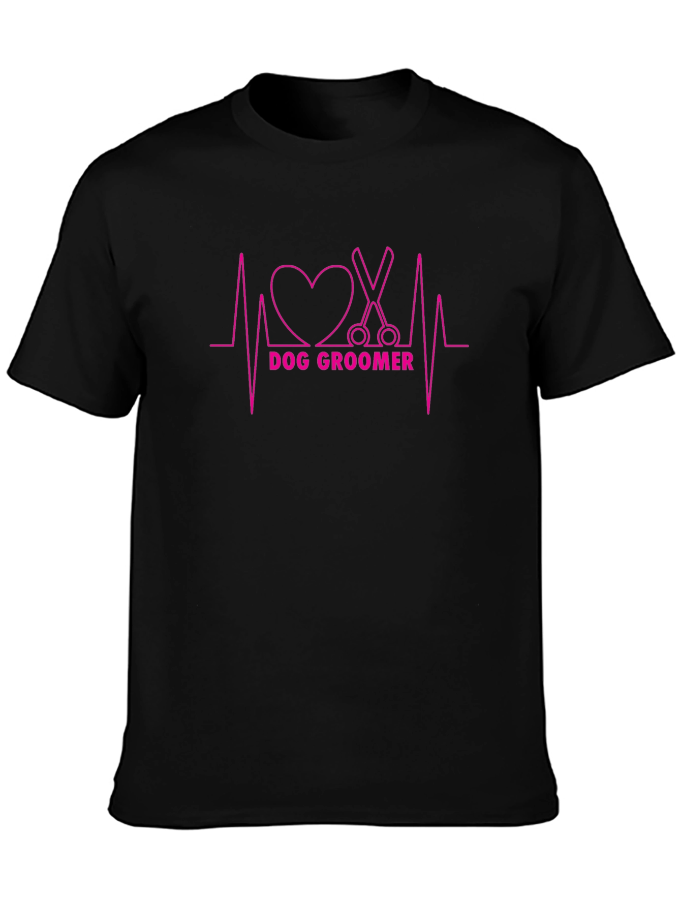 Dog Groomer Heartbeat T-Shirt