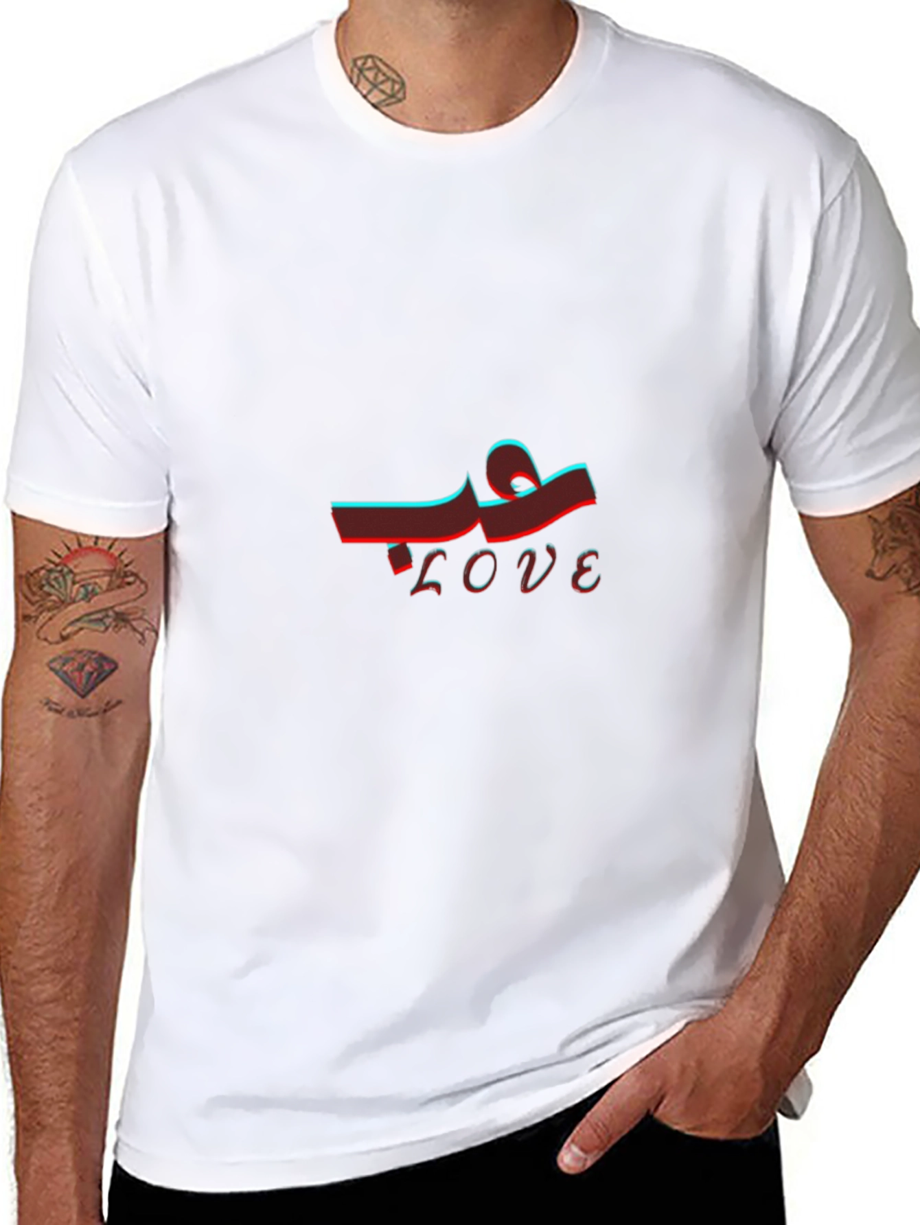 Trendy Love Graphic Black T-Shirt
