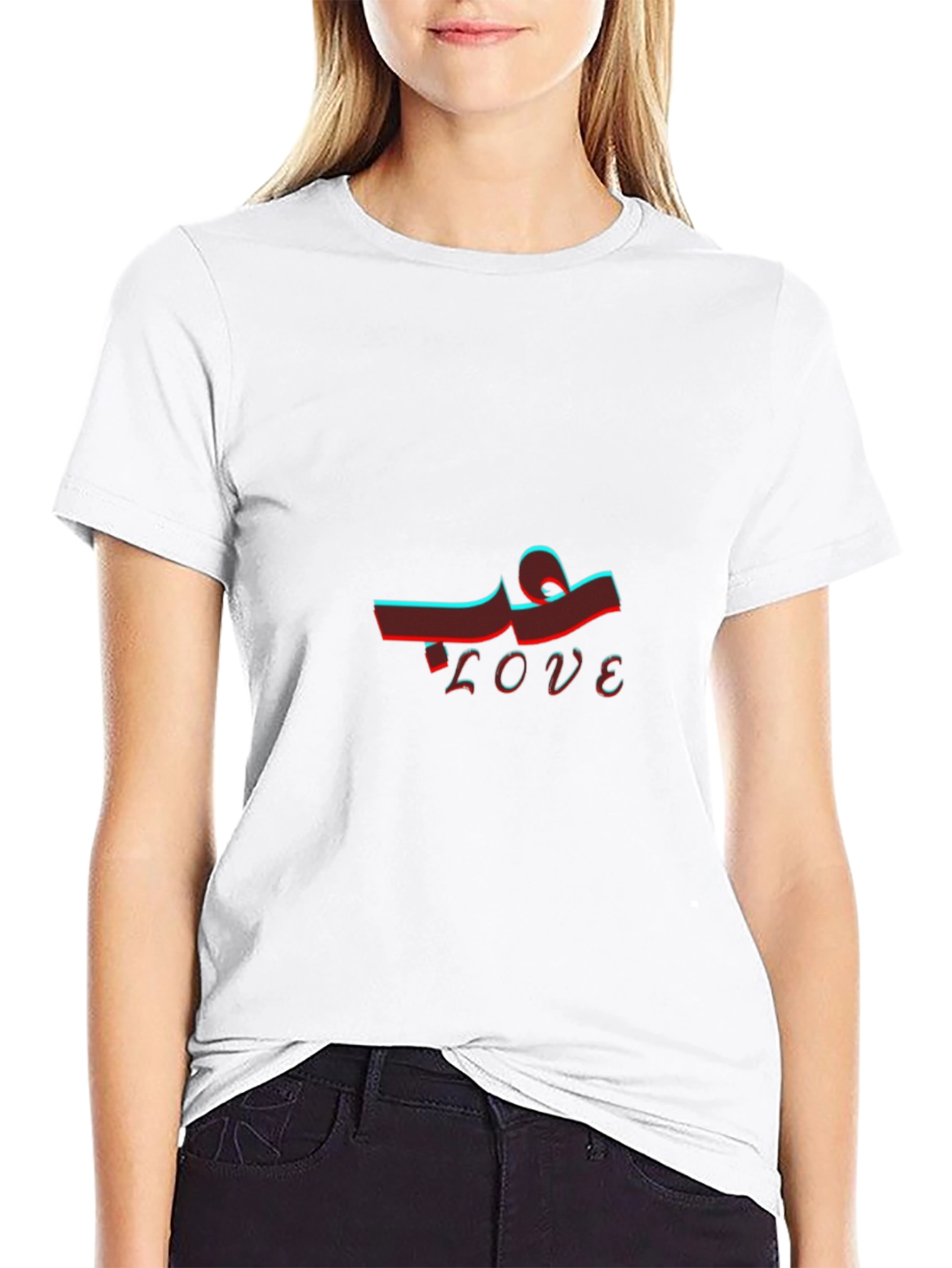 Trendy Love Graphic Black T-Shirt