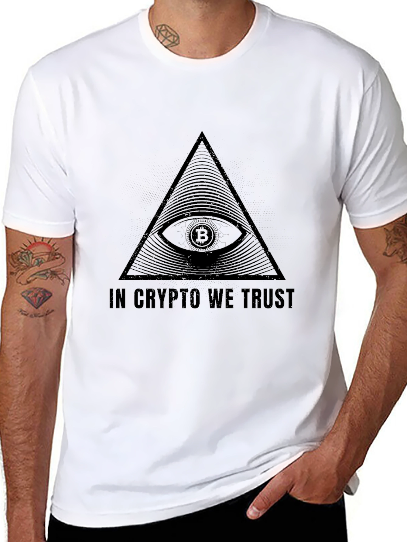 In Crypto We Trust Bitcoin Graphic T-Shirt