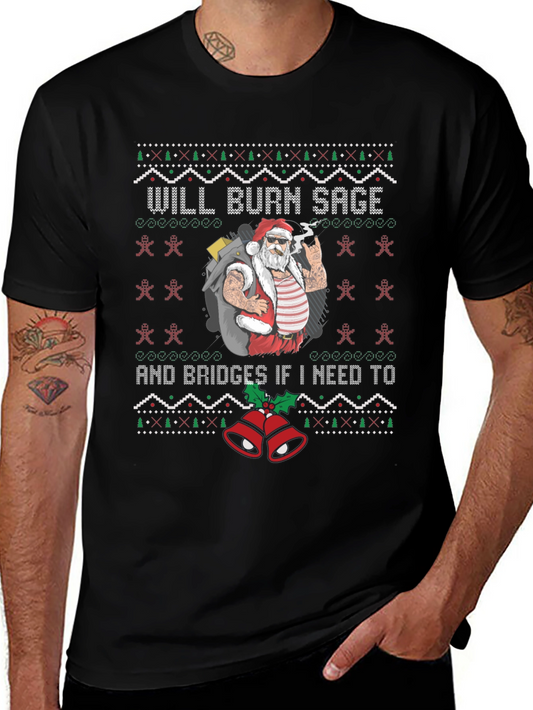 Will Burn Sage Santa Graphic Tee