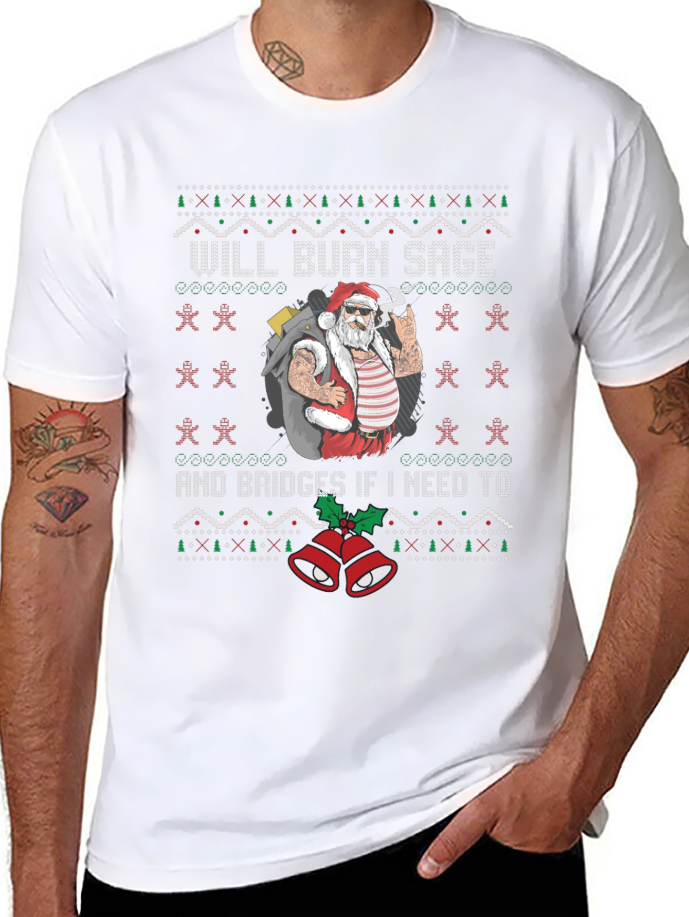 Will Burn Sage Santa Graphic Tee