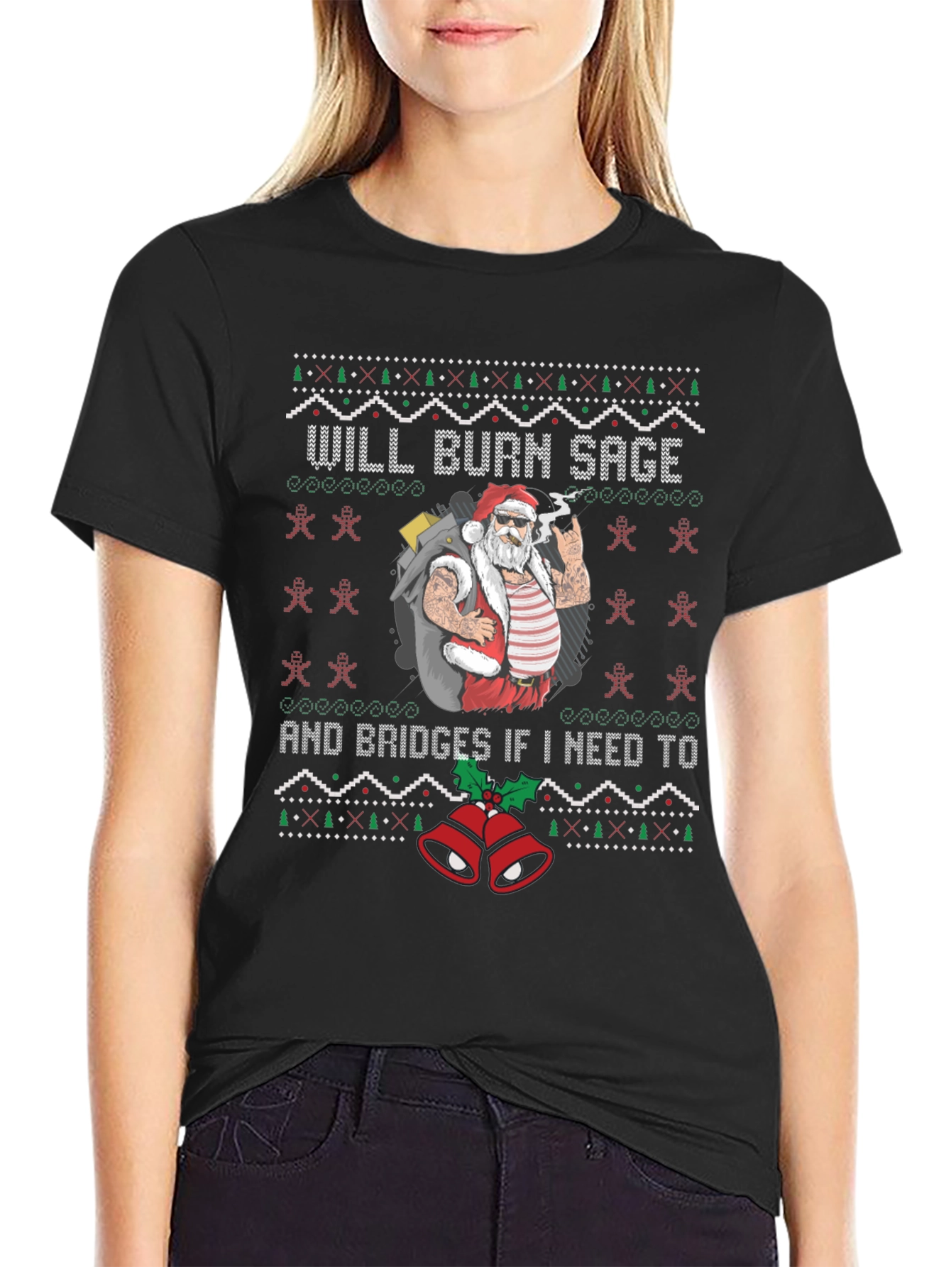 Will Burn Sage Santa Graphic Tee