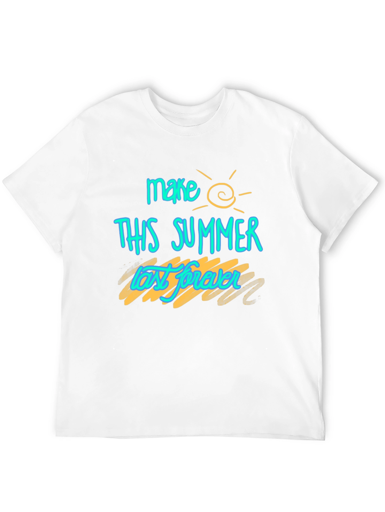 Make This Summer Last Forever T-Shirt - Black