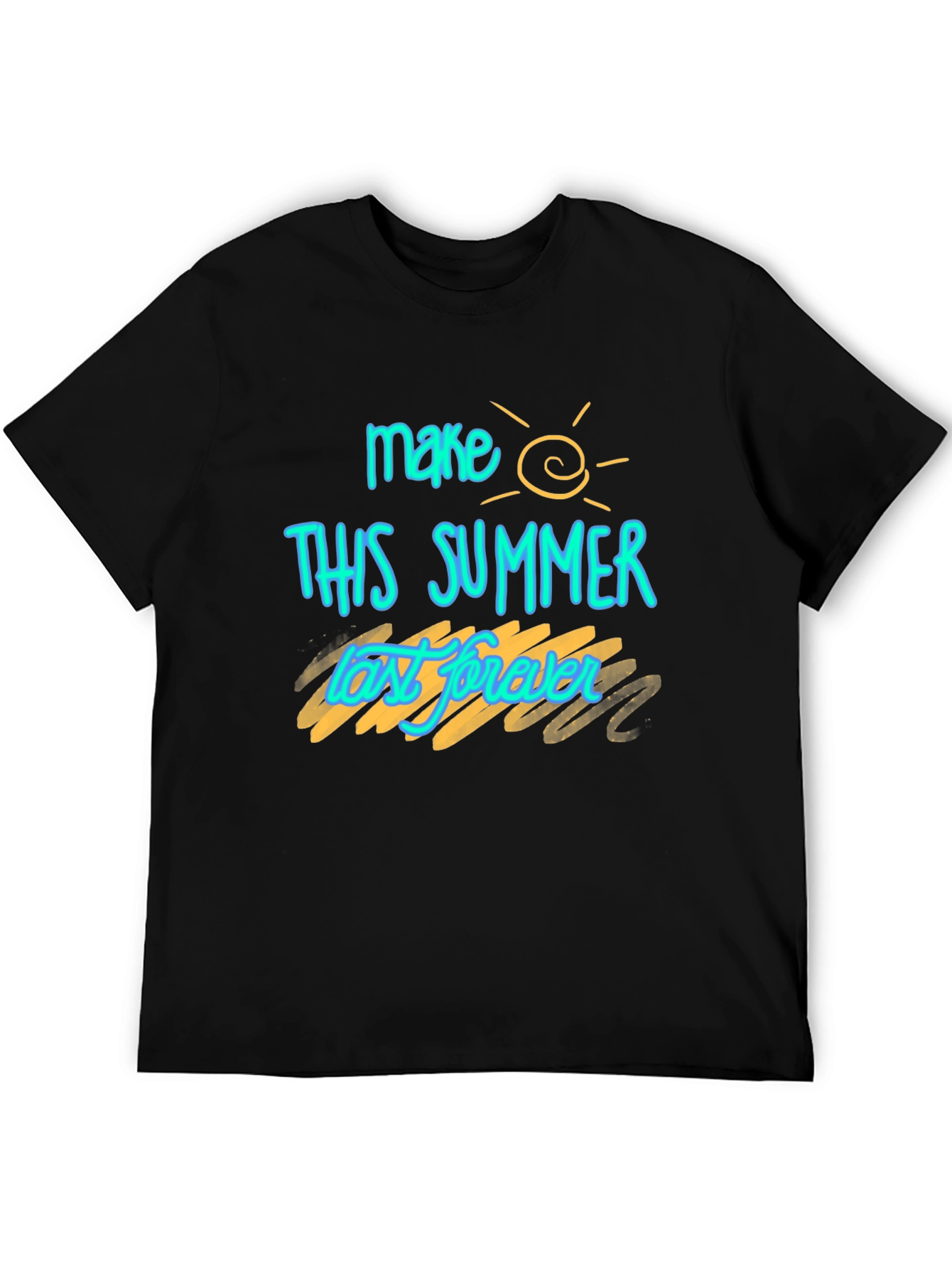Make This Summer Last Forever T-Shirt - Black