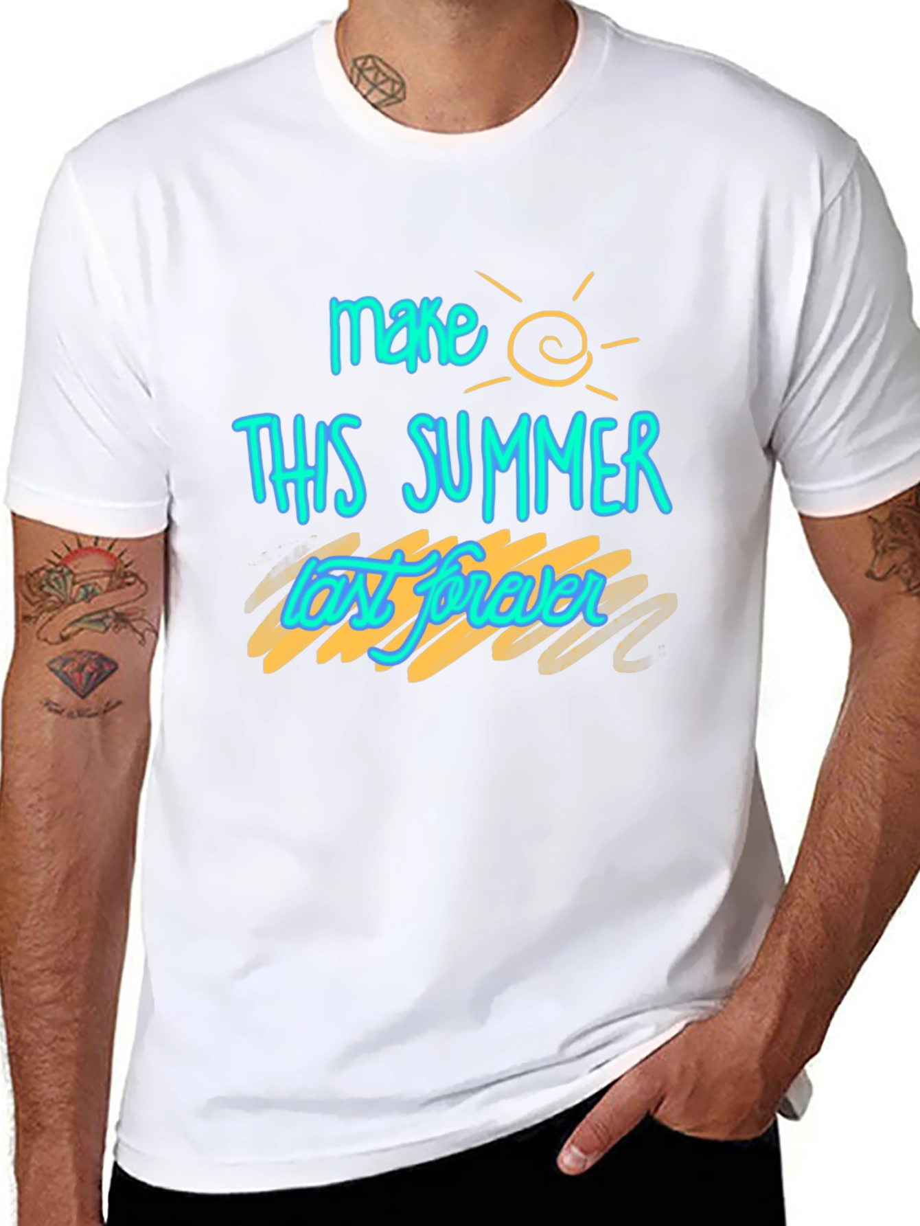 Make This Summer Last Forever T-Shirt - Black