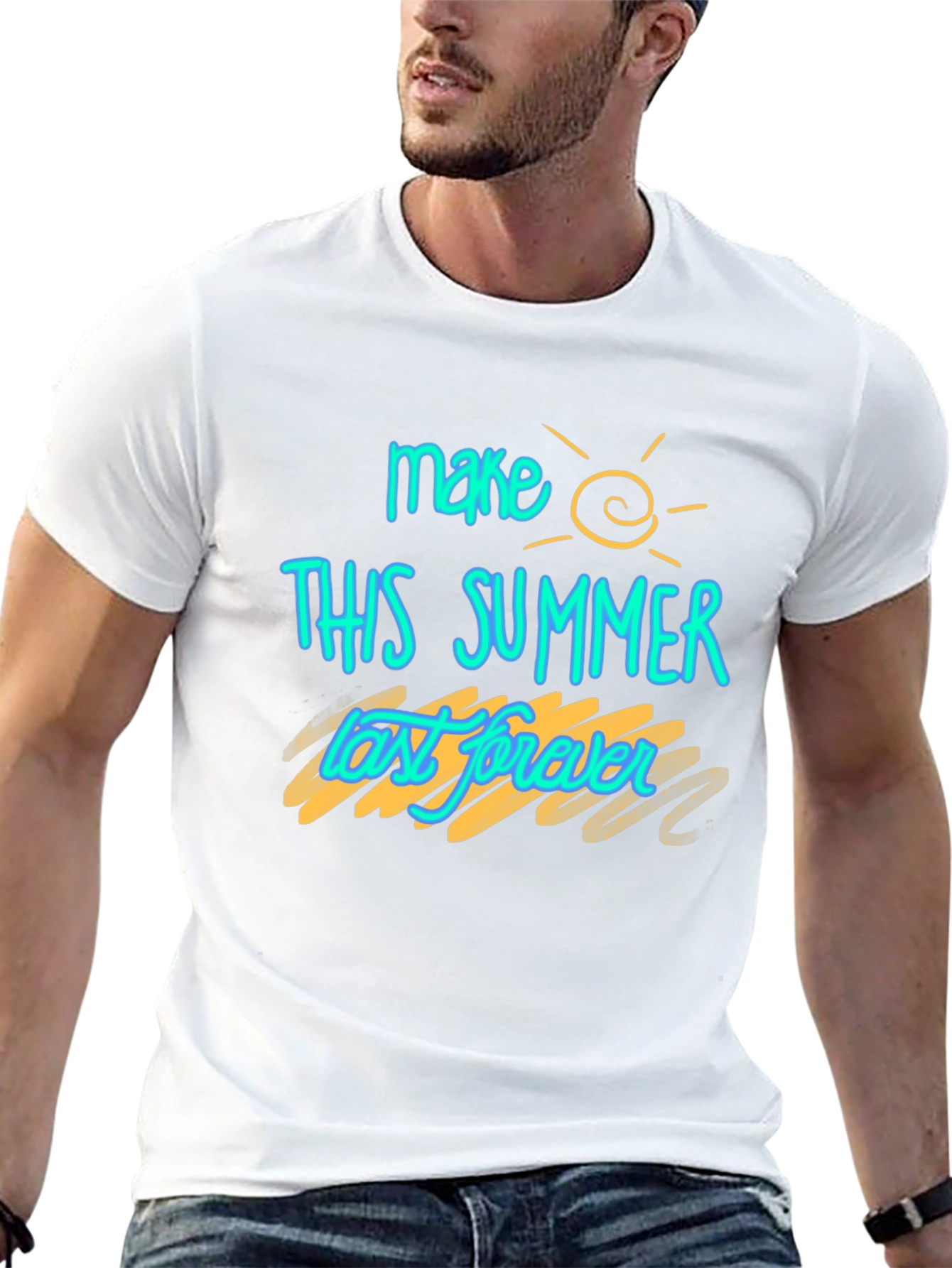 Make This Summer Last Forever T-Shirt - Black