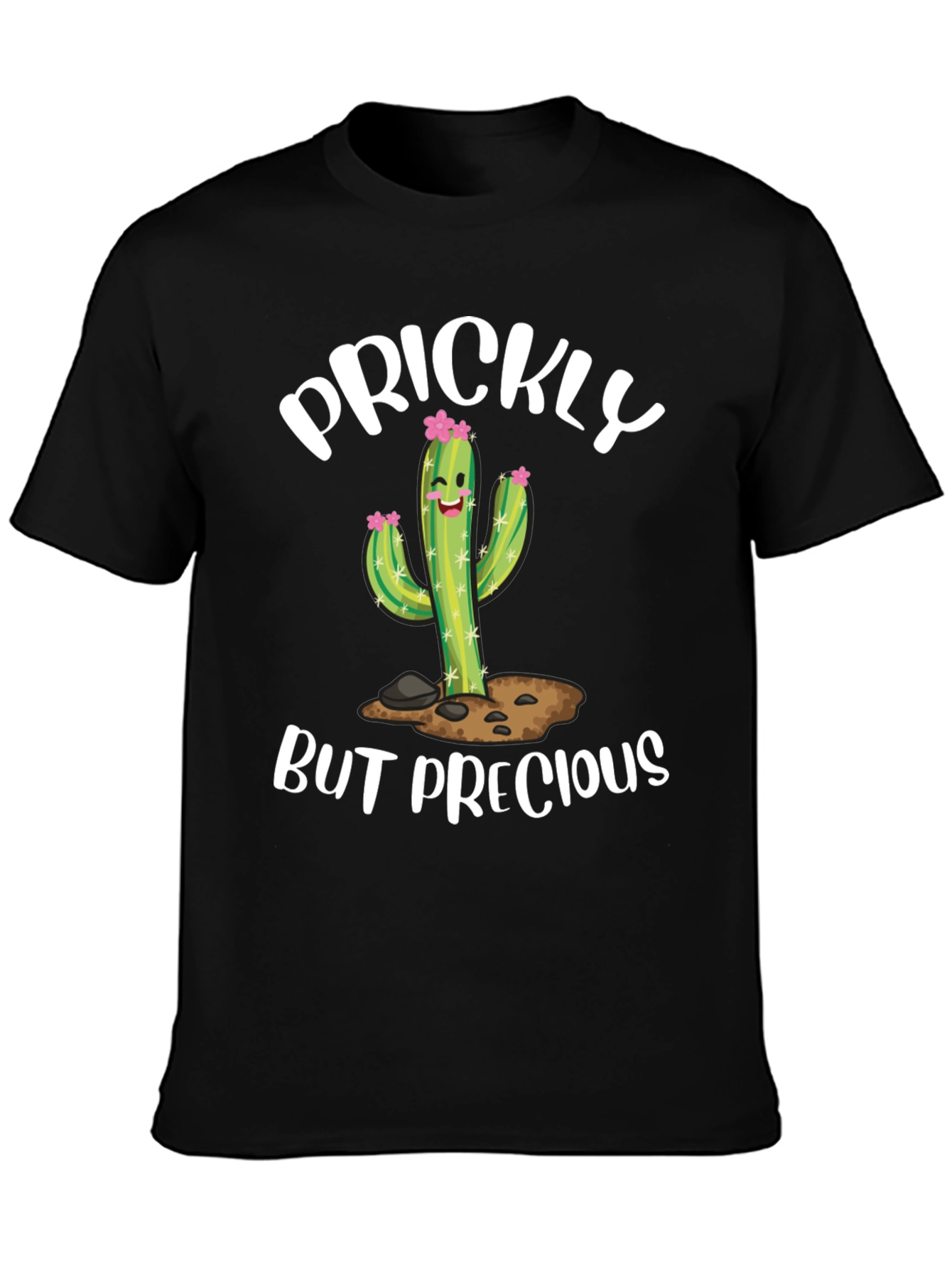 Prickly But Precious Cactus Graphic T-Shirt