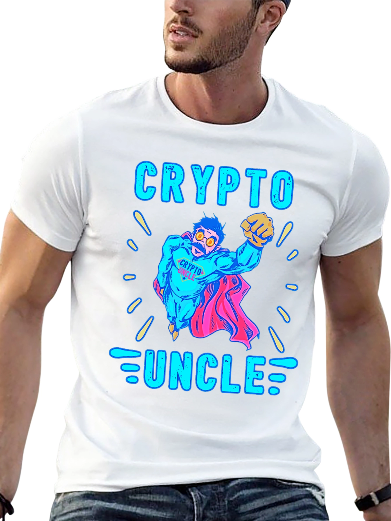 Crypto Uncle Graphic Tee