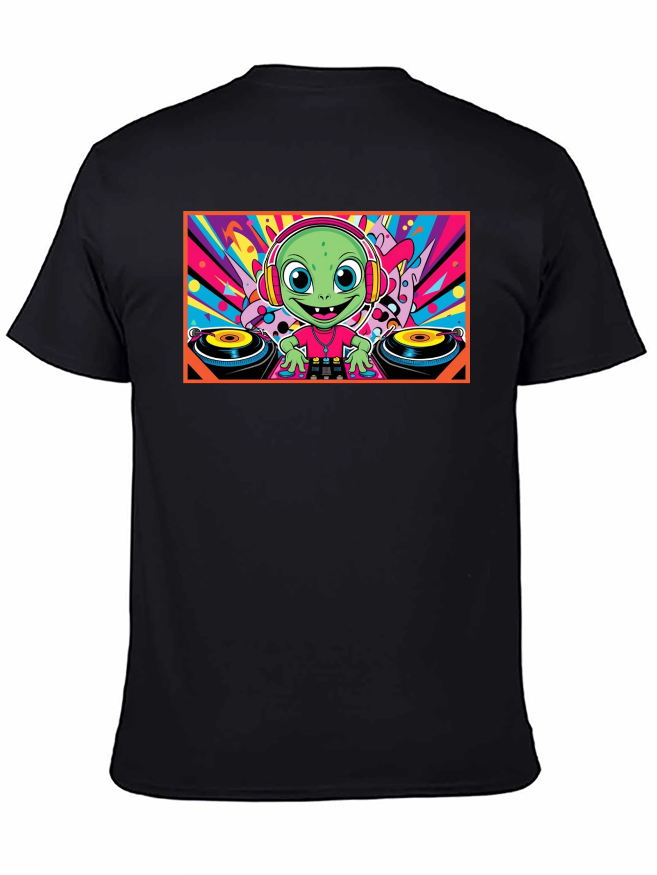 DJ Alien Graphic Tee - Funky Music Lover T-Shirt