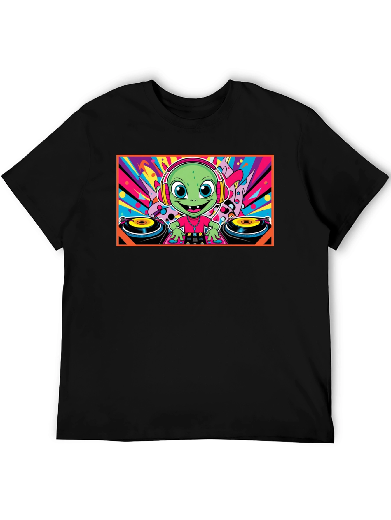 DJ Alien Graphic Tee - Funky Music Lover T-Shirt