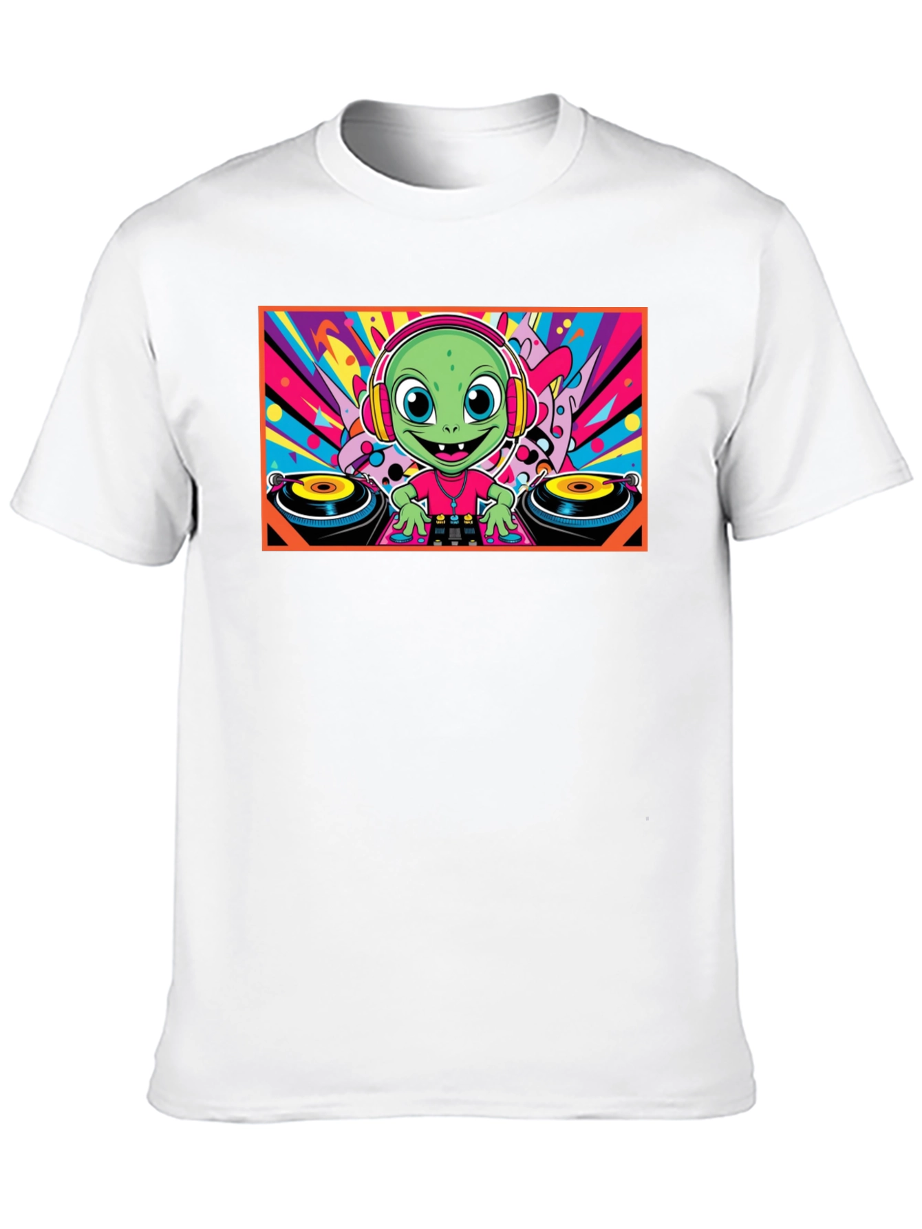 DJ Alien Graphic Tee - Funky Music Lover T-Shirt