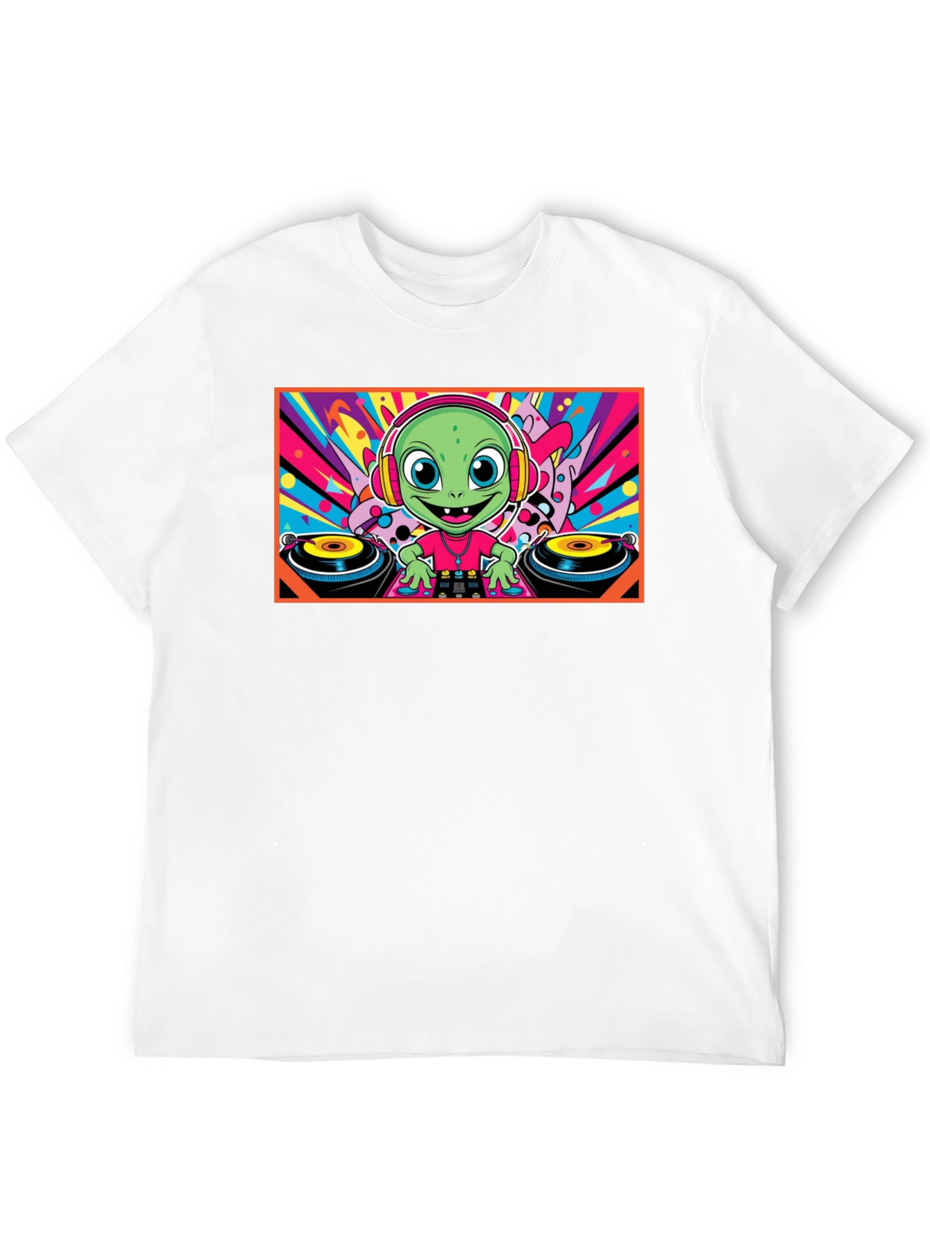 DJ Alien Graphic Tee - Funky Music Lover T-Shirt