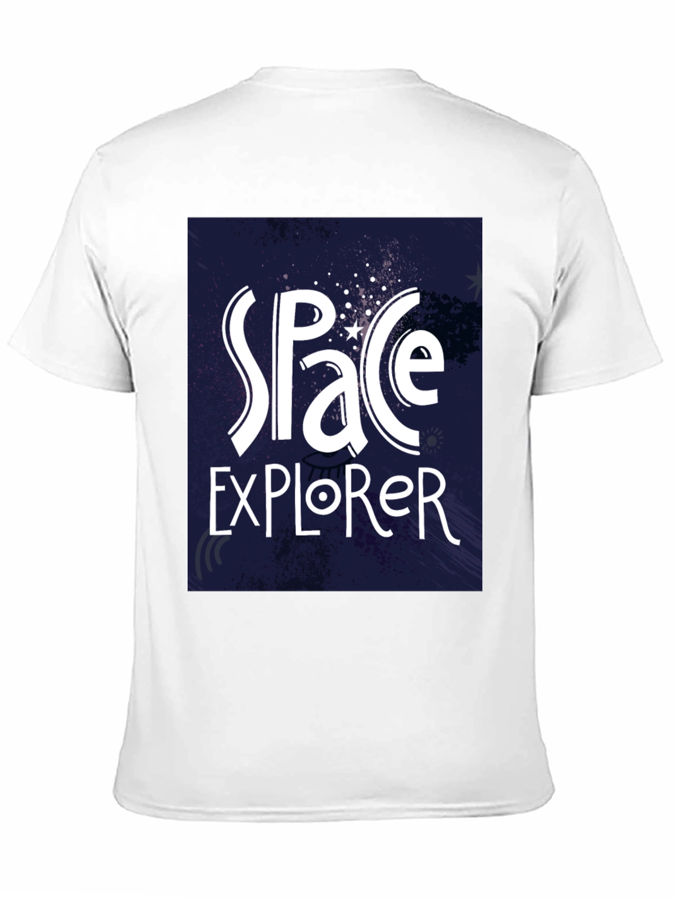 Space Explorer T-Shirt - Galaxy Design Black Tee