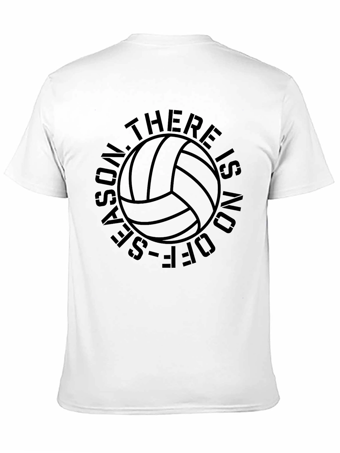 Volleyball All-Season Black Graphic Tee