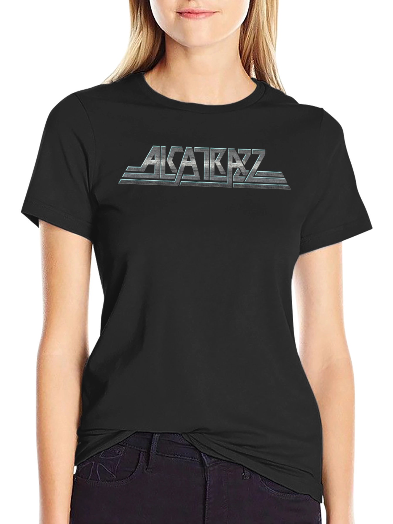 Alcatraz Band Logo Black T-Shirt