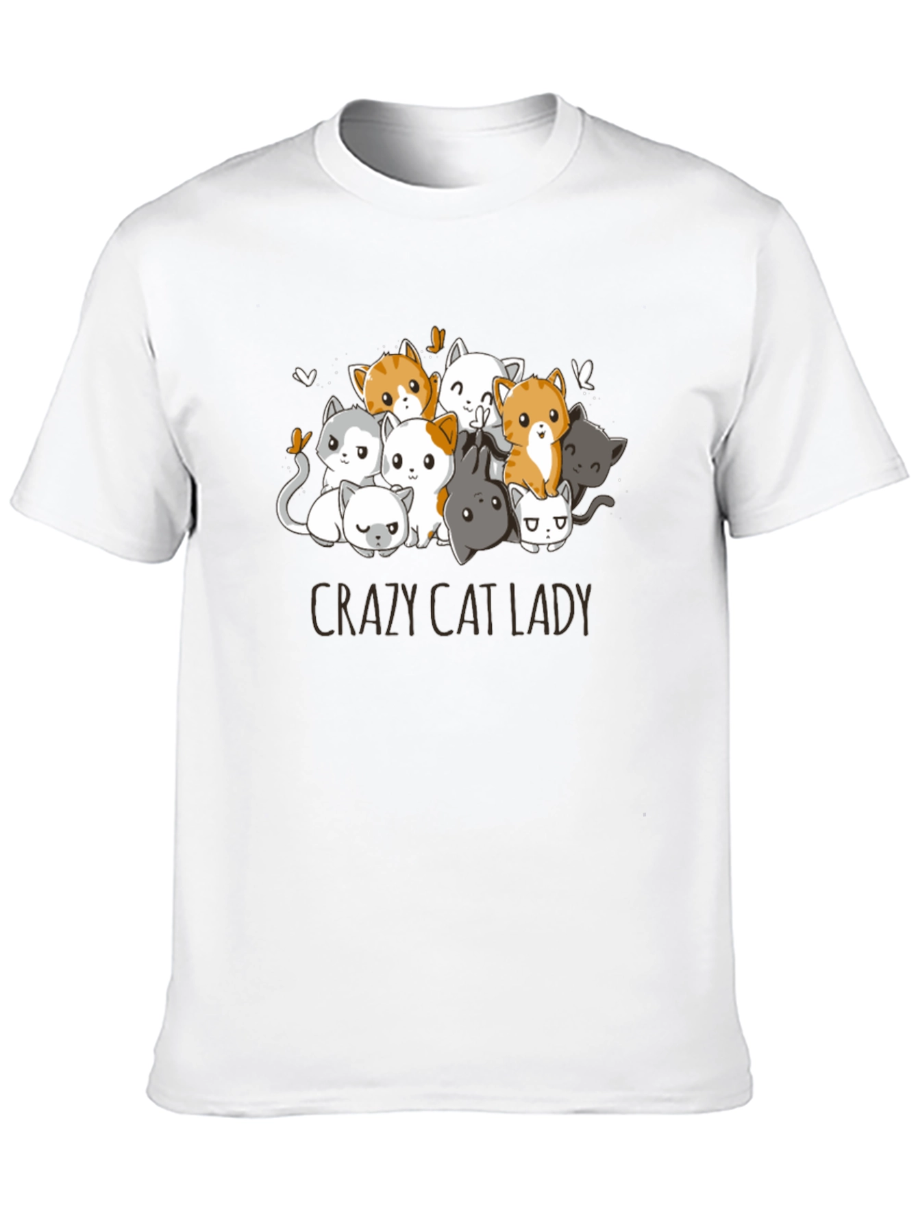 Crazy Cat Lady T-Shirt - Cute Kitten Design