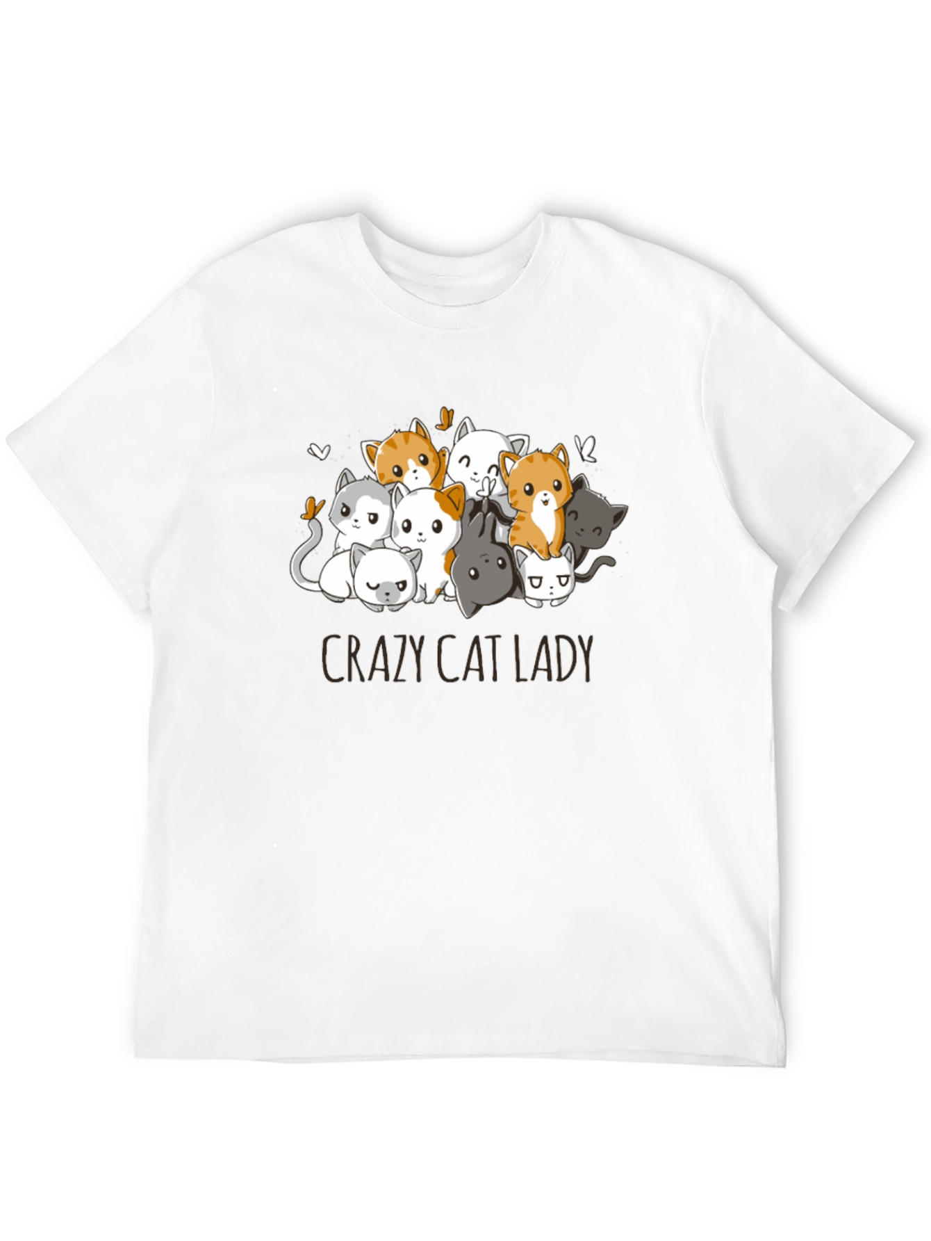 Crazy Cat Lady T-Shirt - Cute Kitten Design