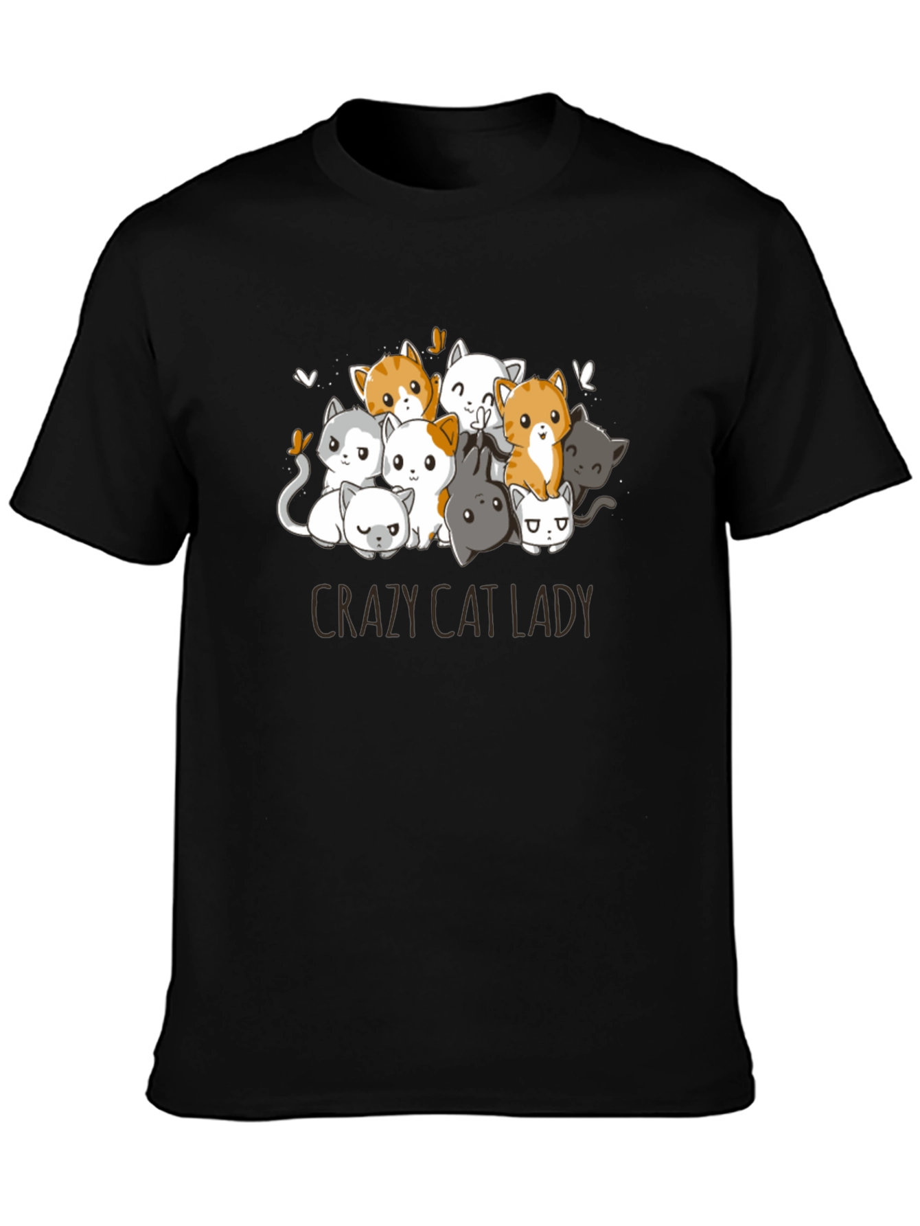 Crazy Cat Lady T-Shirt - Cute Kitten Design