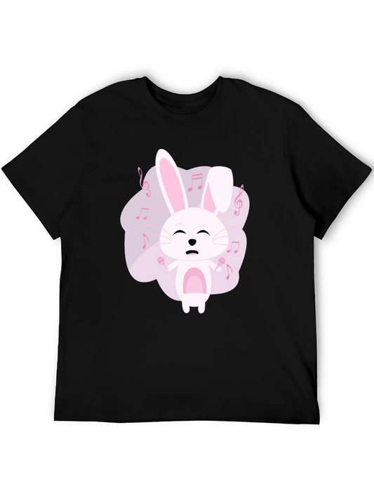 Singing Bunny Graphic T-Shirt