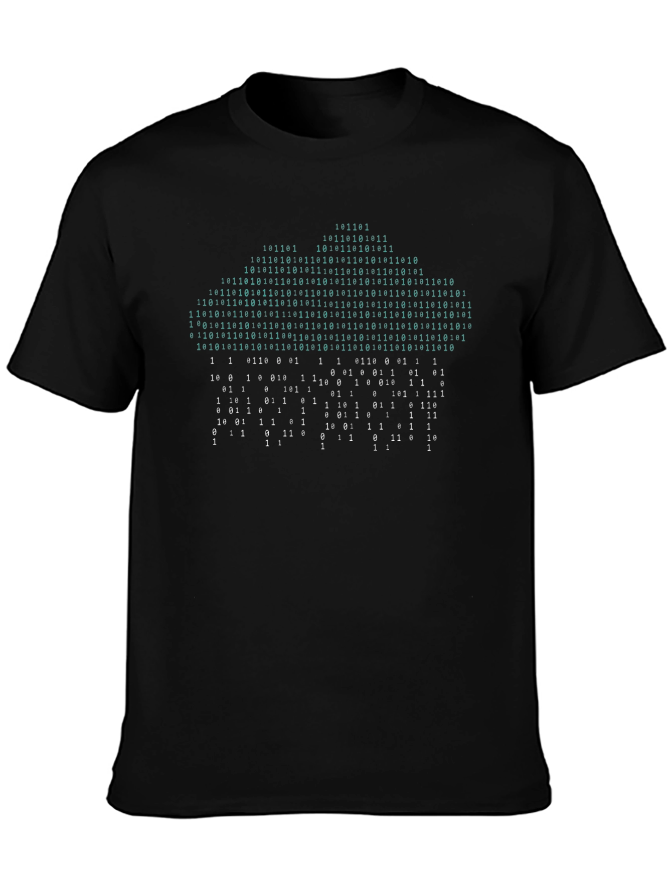 Binary Code Cloud T-Shirt - Tech Geek Style