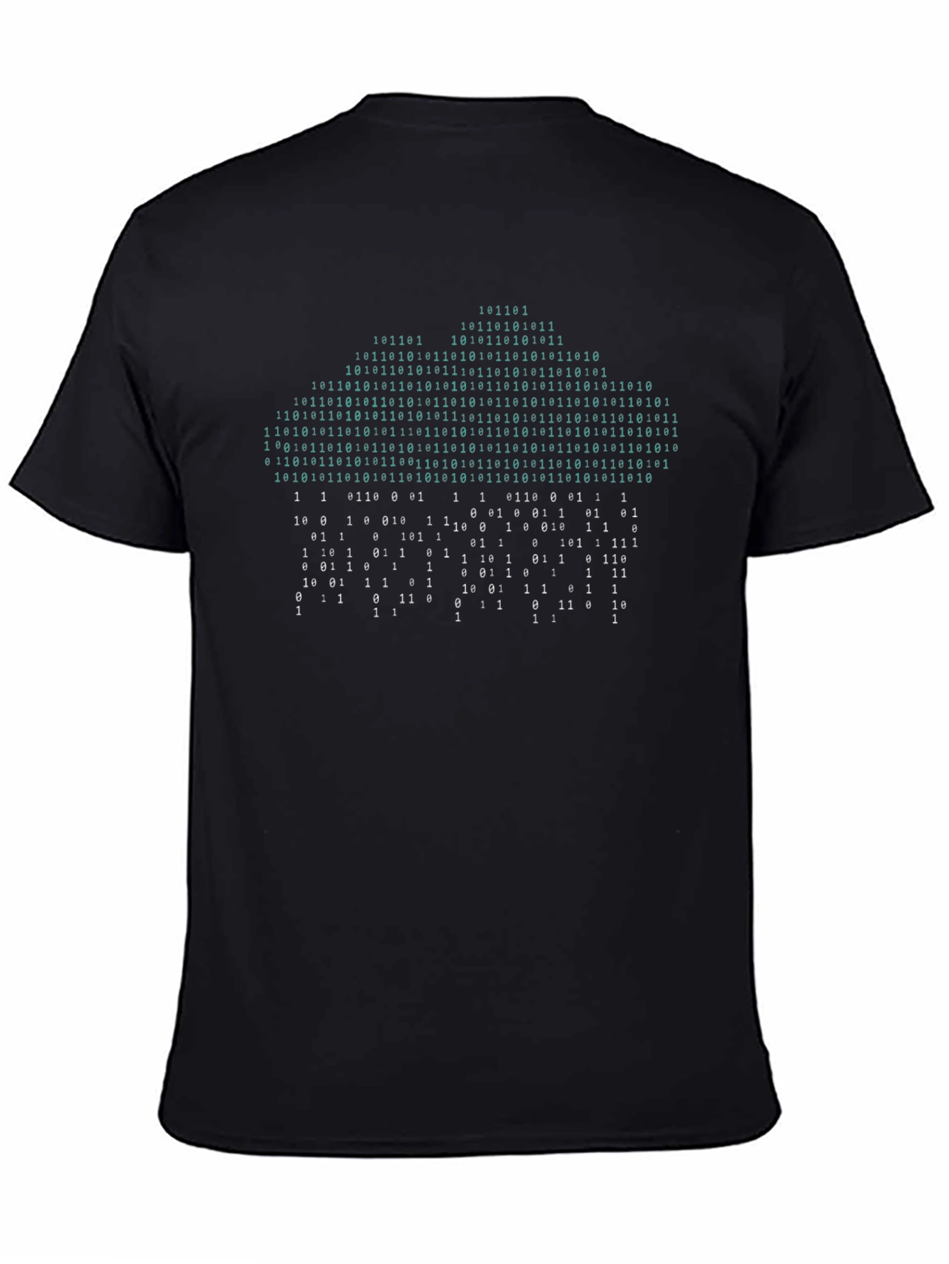 Binary Code Cloud T-Shirt - Tech Geek Style