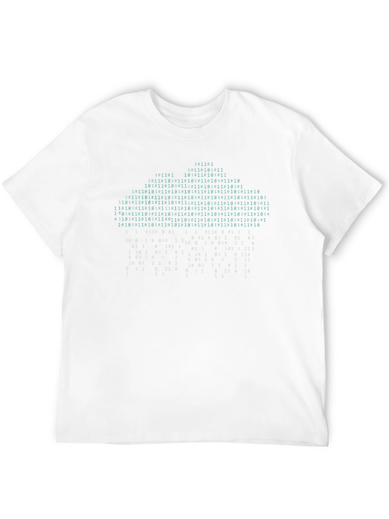 Binary Code Cloud T-Shirt - Tech Geek Style