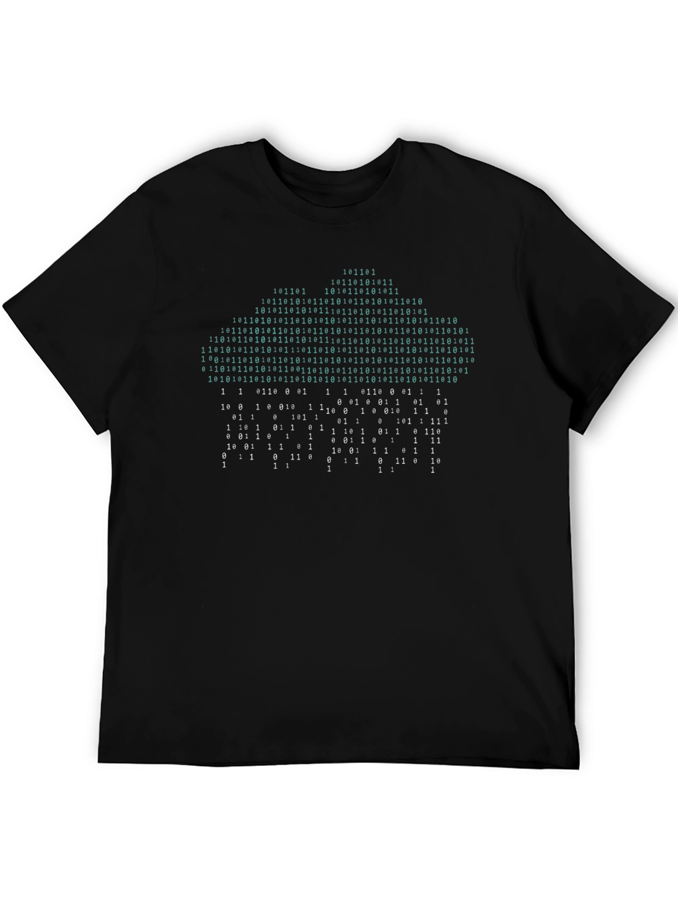 Binary Code Cloud T-Shirt - Tech Geek Style