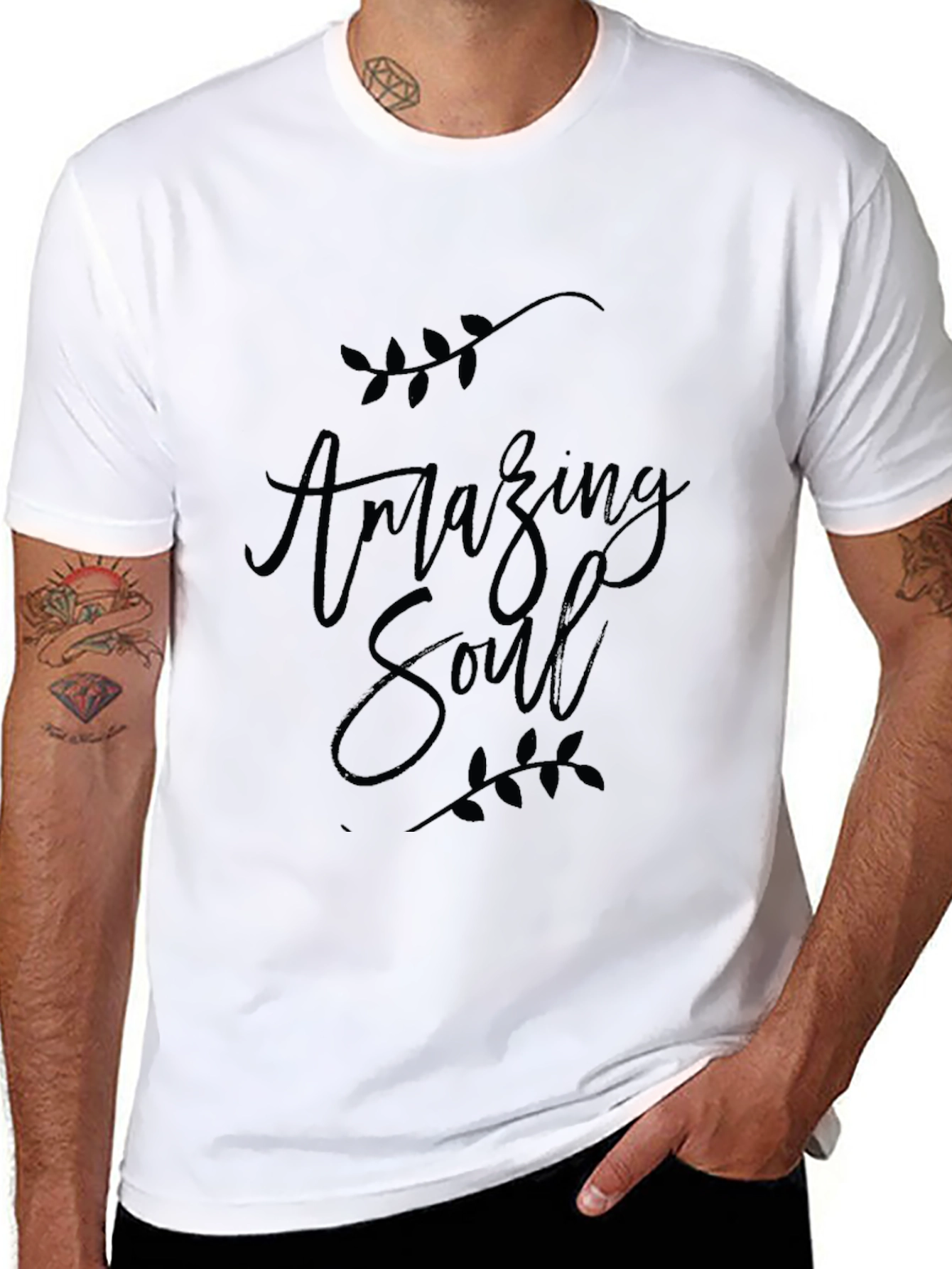 Amazing Soul Black Graphic T-Shirt