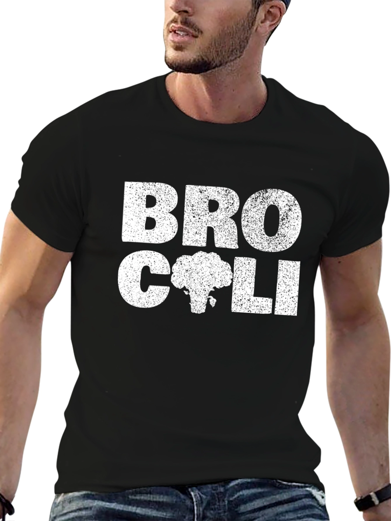 Broccoli Graphic T-Shirt - Funny Vegetable Tee
