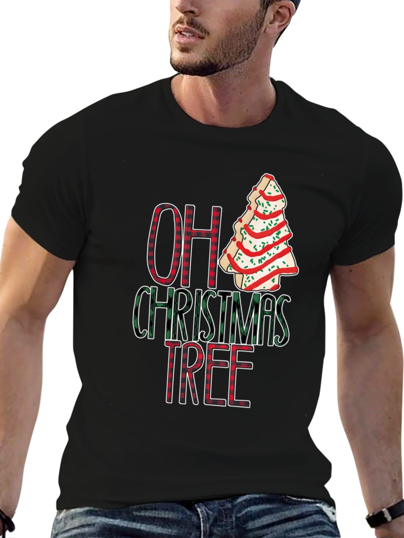 Festive Oh Christmas Tree Graphic Tee