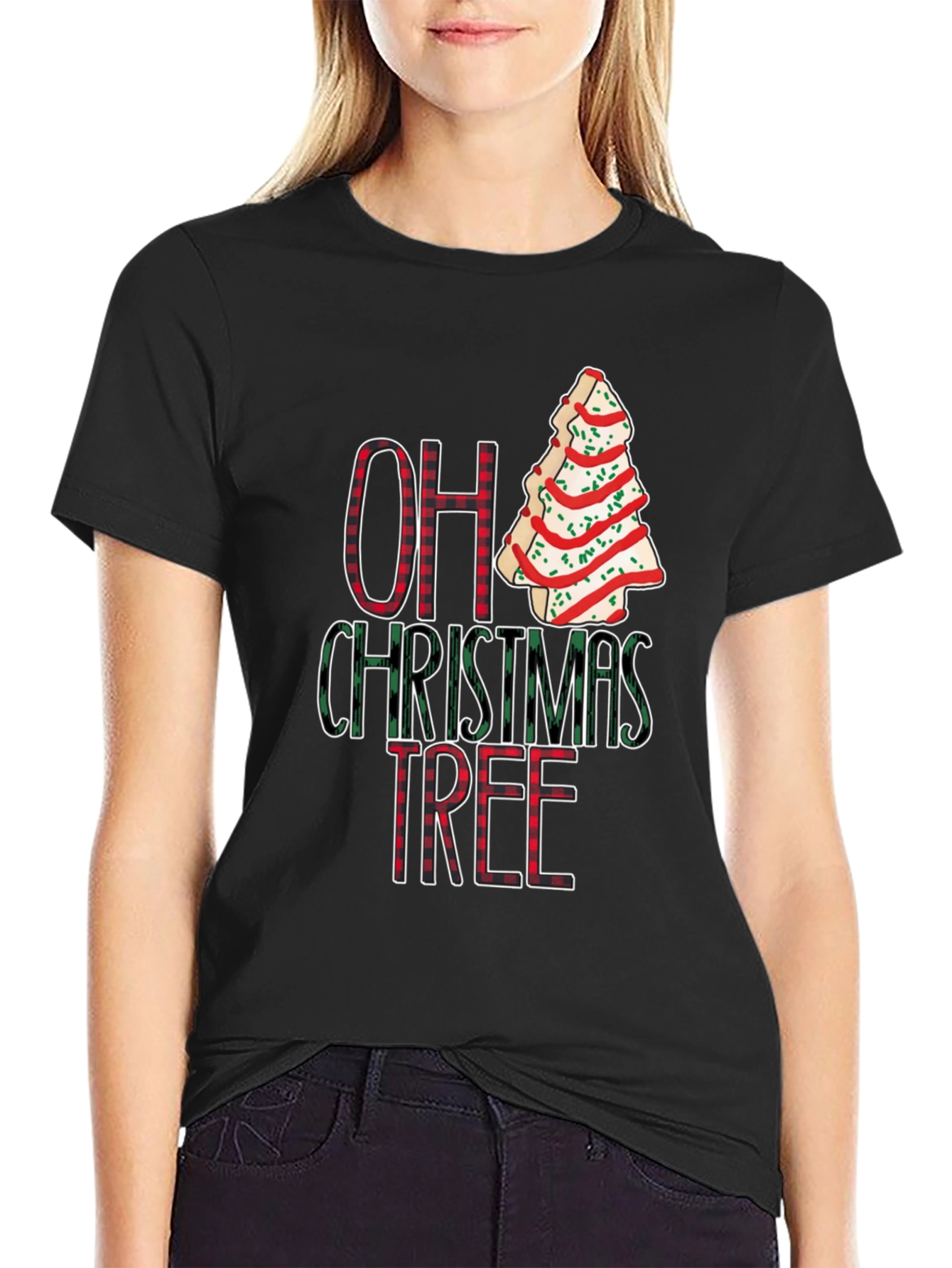 Festive Oh Christmas Tree Graphic Tee