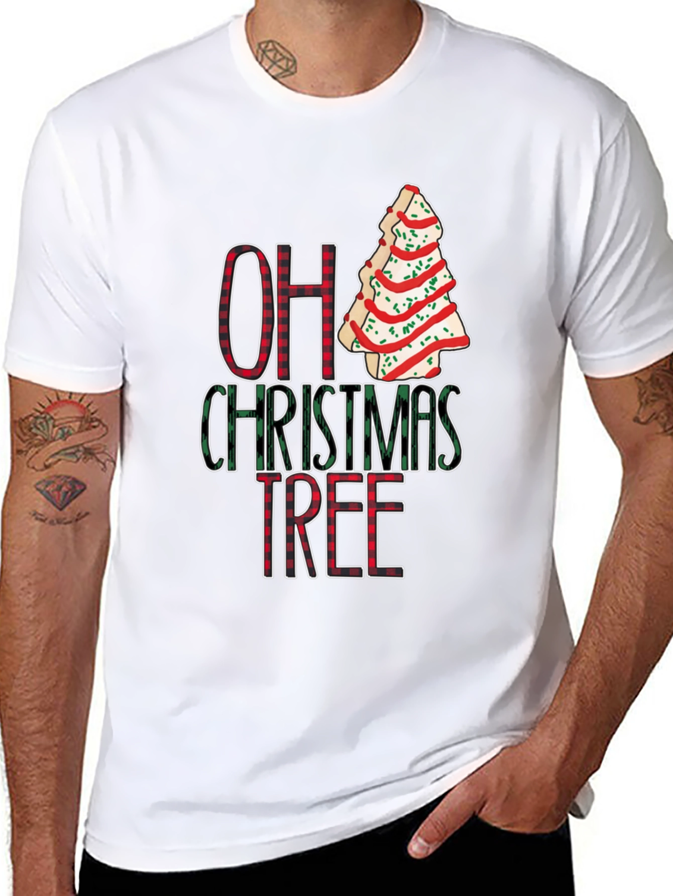 Festive Oh Christmas Tree Graphic Tee