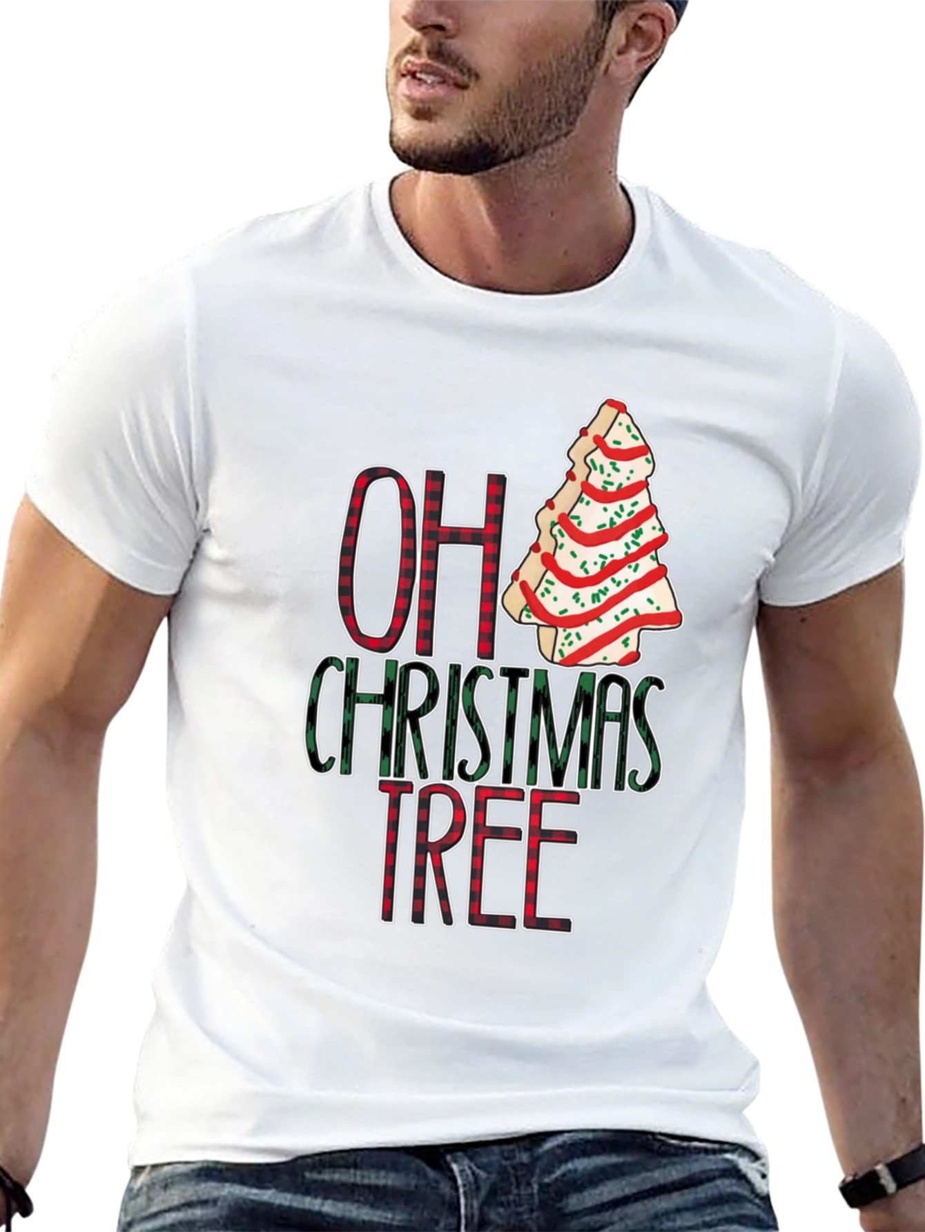 Festive Oh Christmas Tree Graphic Tee