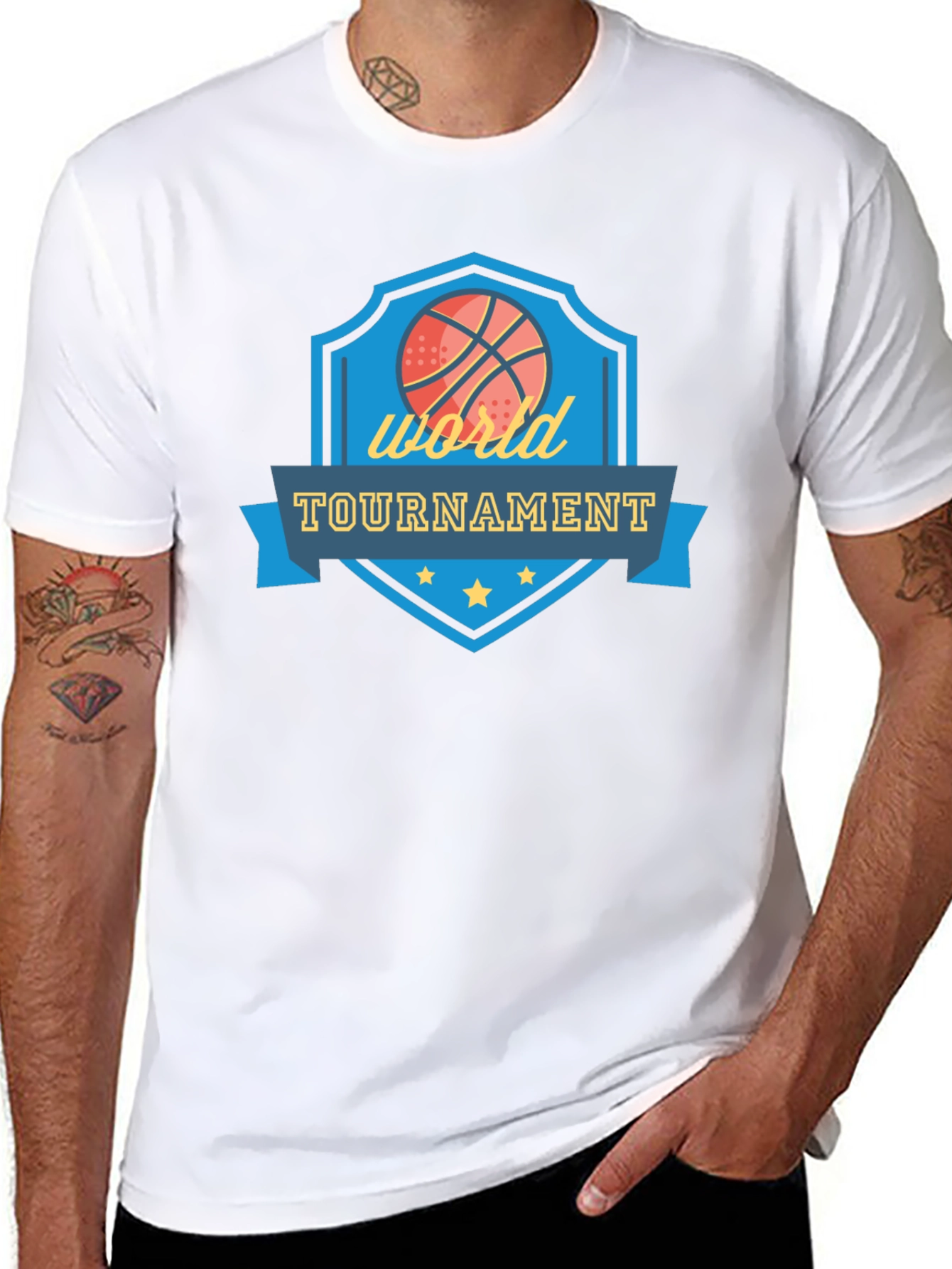 Basketball World Tournament Graphic T-Shirt